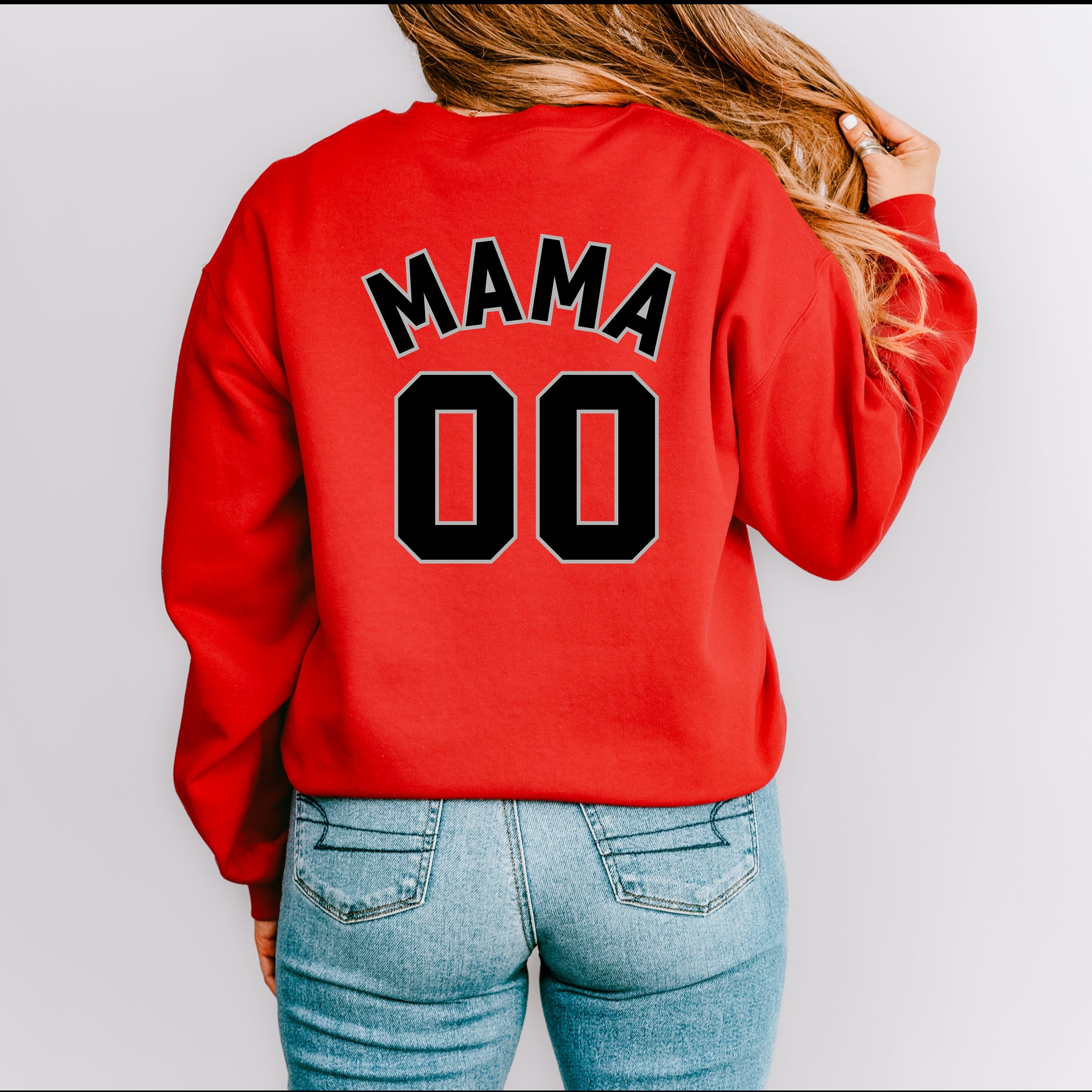 Mama Jersey Heart - Womens Sweatshirt