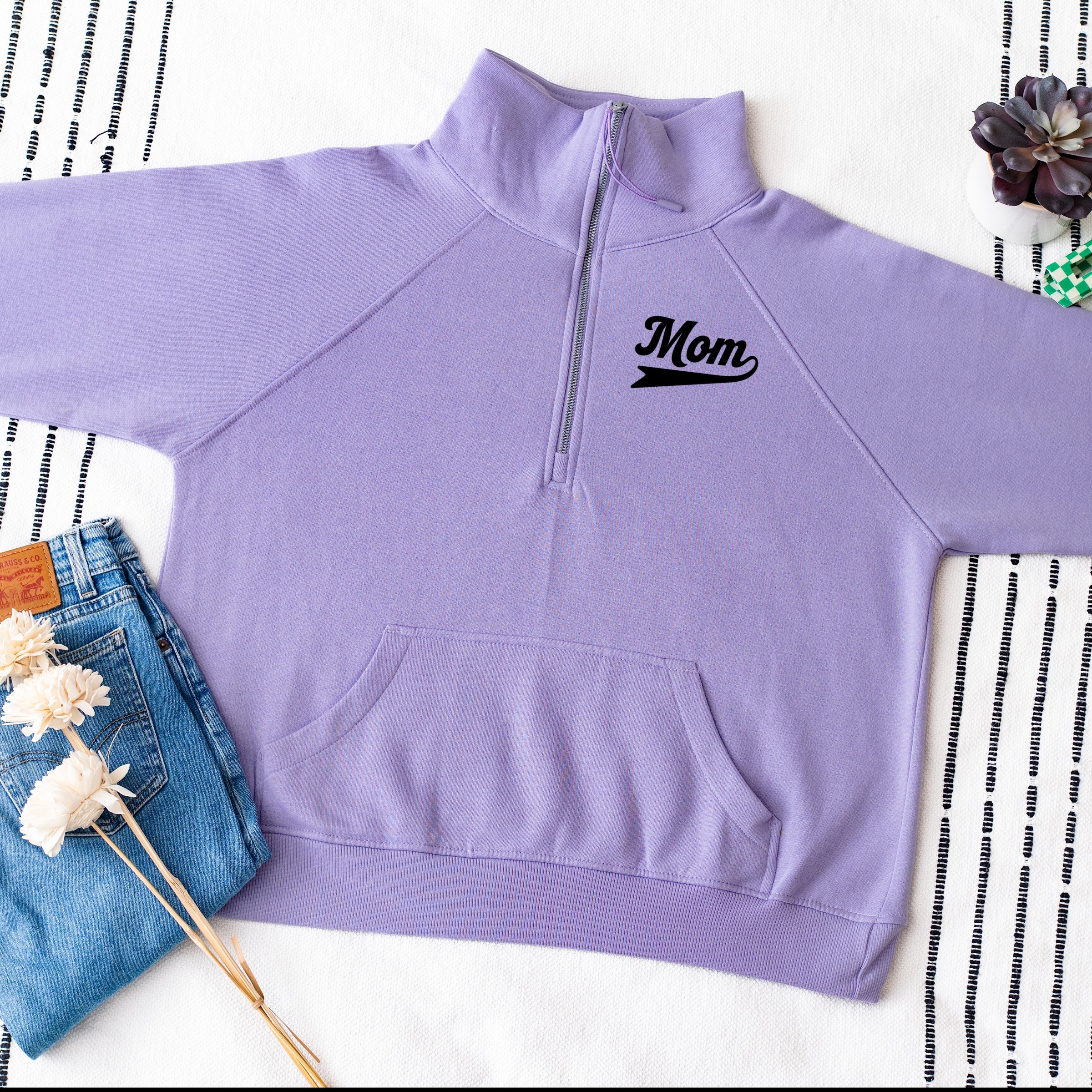 Motherhood University Jersey - Quarter Zip Fleece