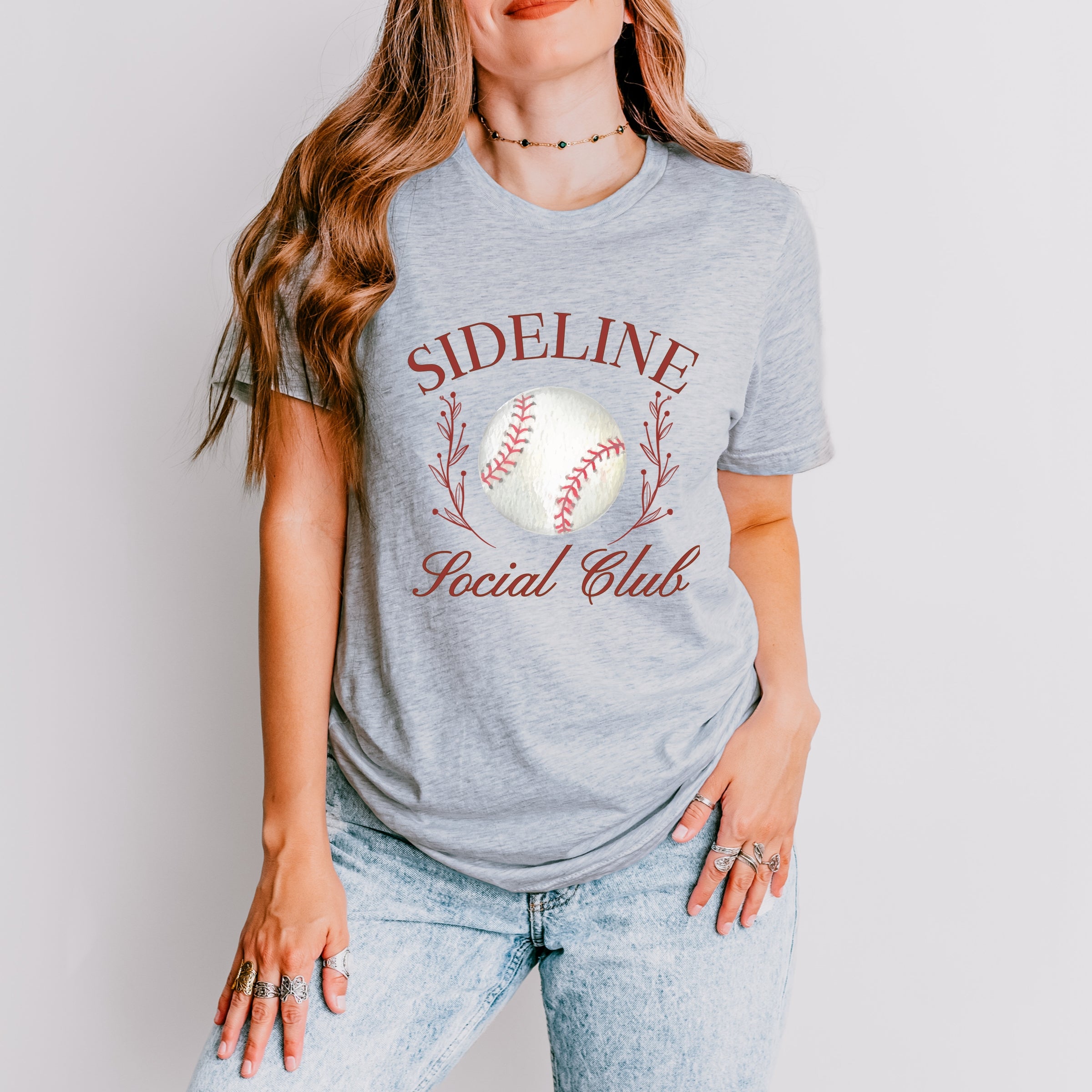 Baseball Sideline Social Club - Women's Short Sleeve Graphic T-Shirt