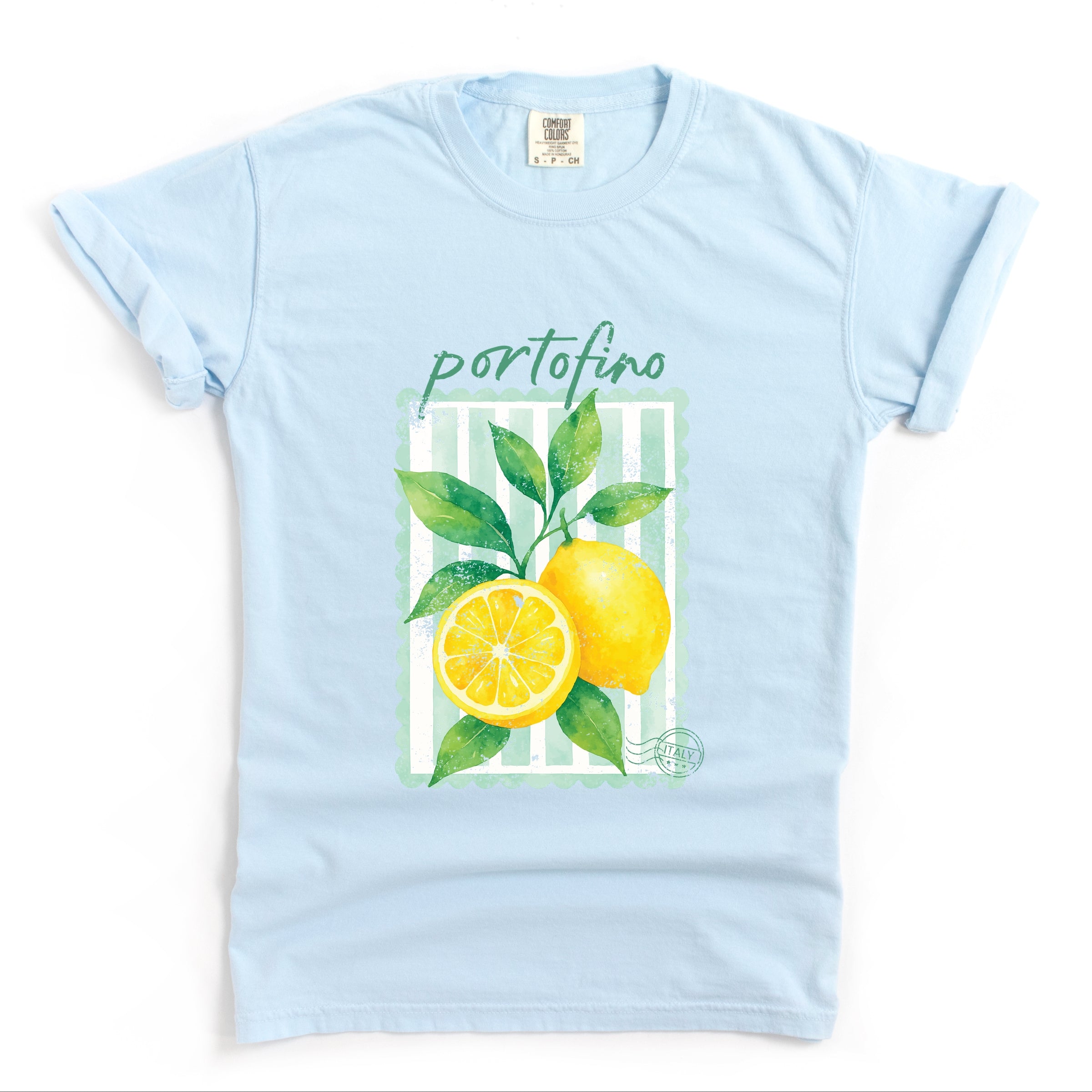 Portofino Italy Lemon - Garment Dyed Tee
