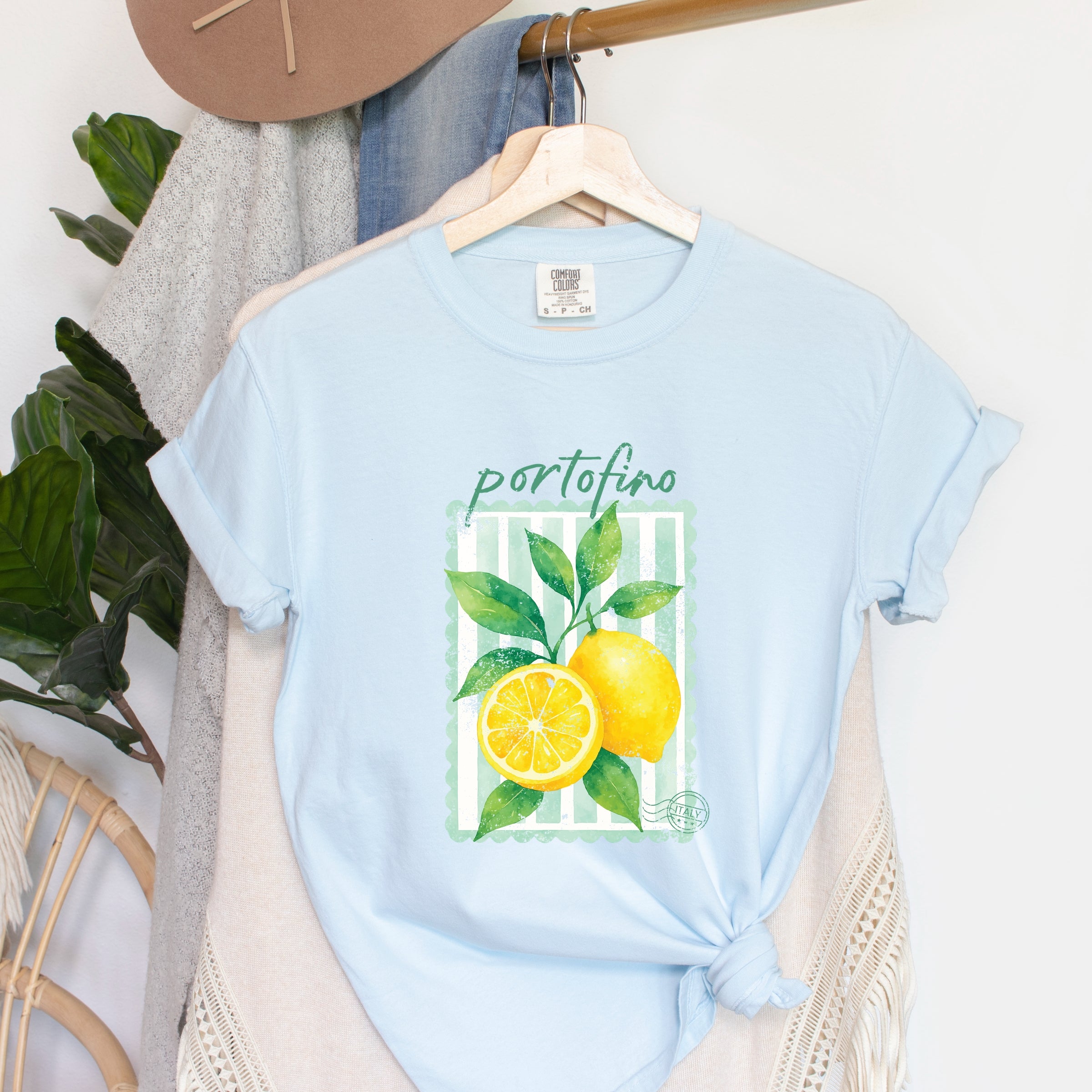 Portofino Italy Lemon - Garment Dyed Tee