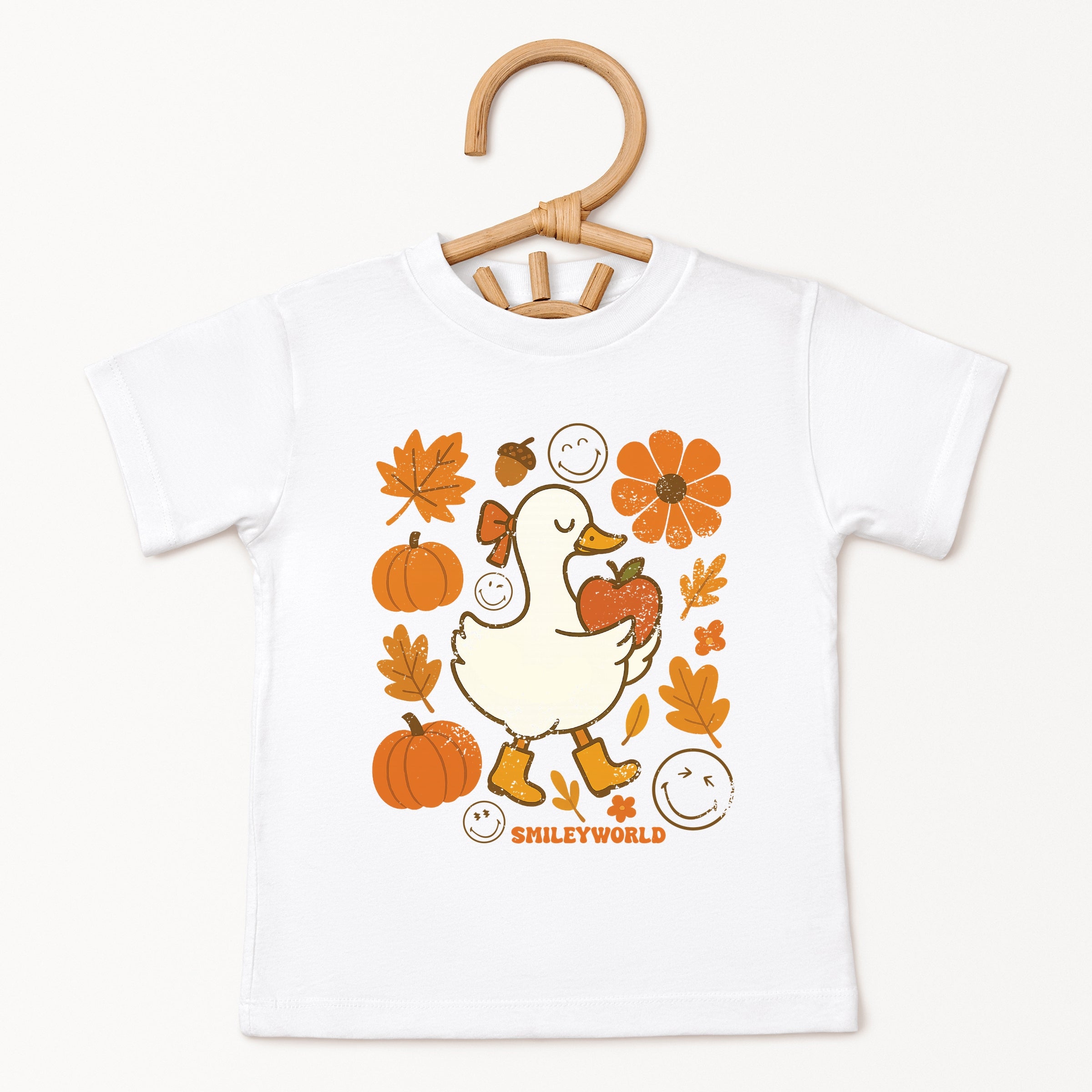 SmileyWorld Goose Autumn - Youth Short Sleeve Graphic T-Shirt and Toddler Short Sleeve Graphic T-Shirt