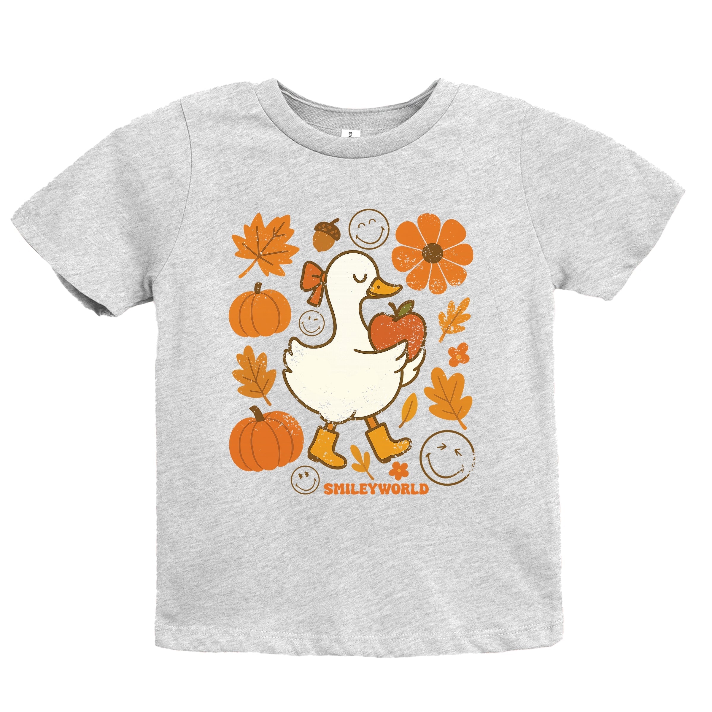 SmileyWorld Goose Autumn - Youth Short Sleeve Graphic T-Shirt and Toddler Short Sleeve Graphic T-Shirt