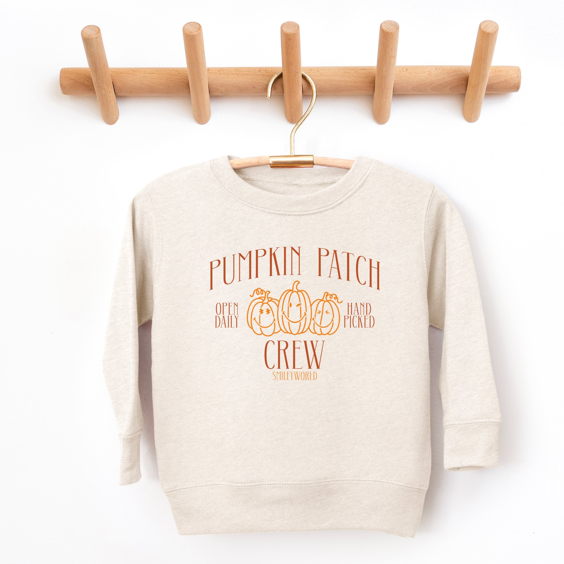 SmileyWorld Pumpkin Patch Crew - Toddler Graphic Sweatshirt and Youth Graphic Sweatshirt