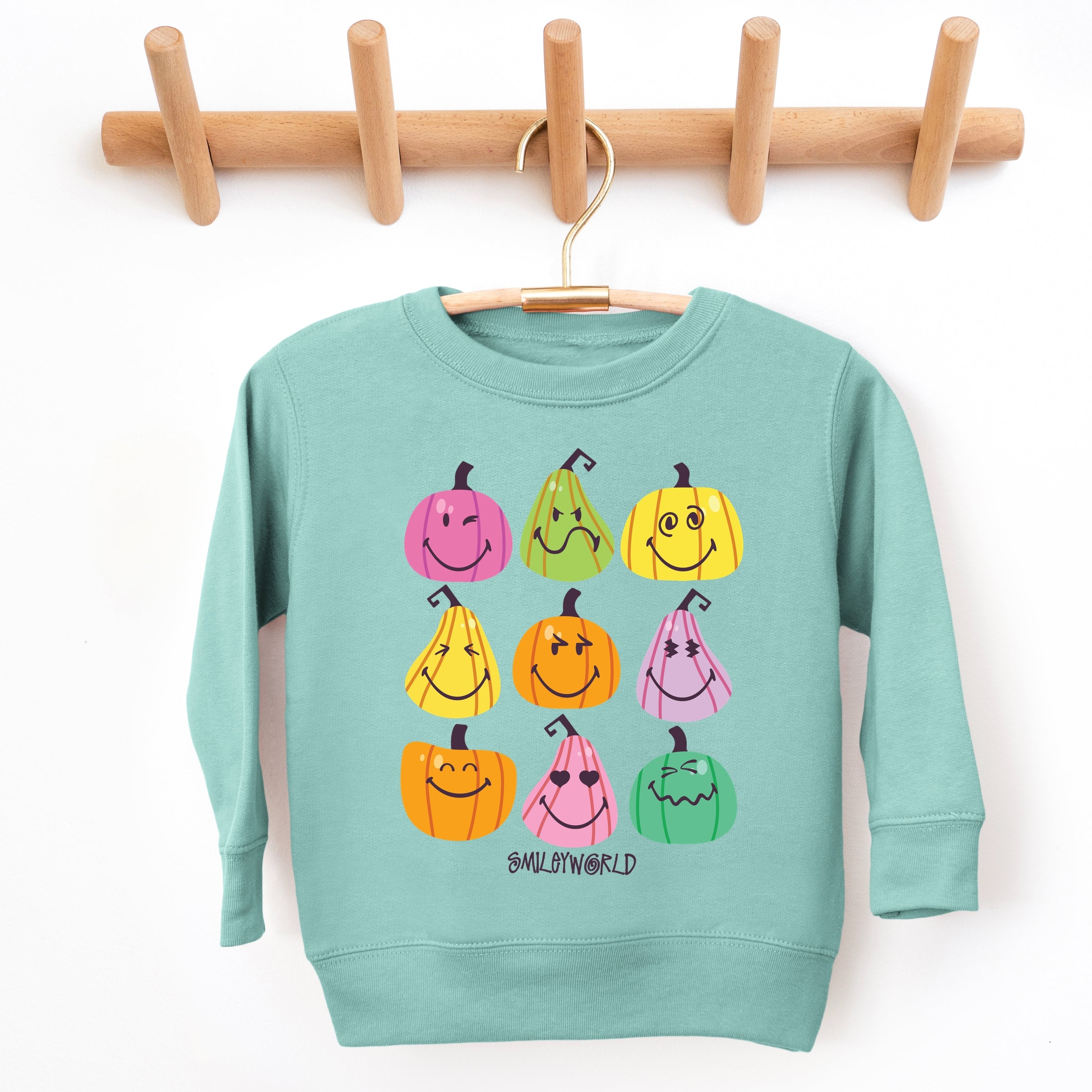 SmileyWorld Bright Pumpkins Chart - Toddler Graphic Sweatshirt and Youth Graphic Sweatshirt