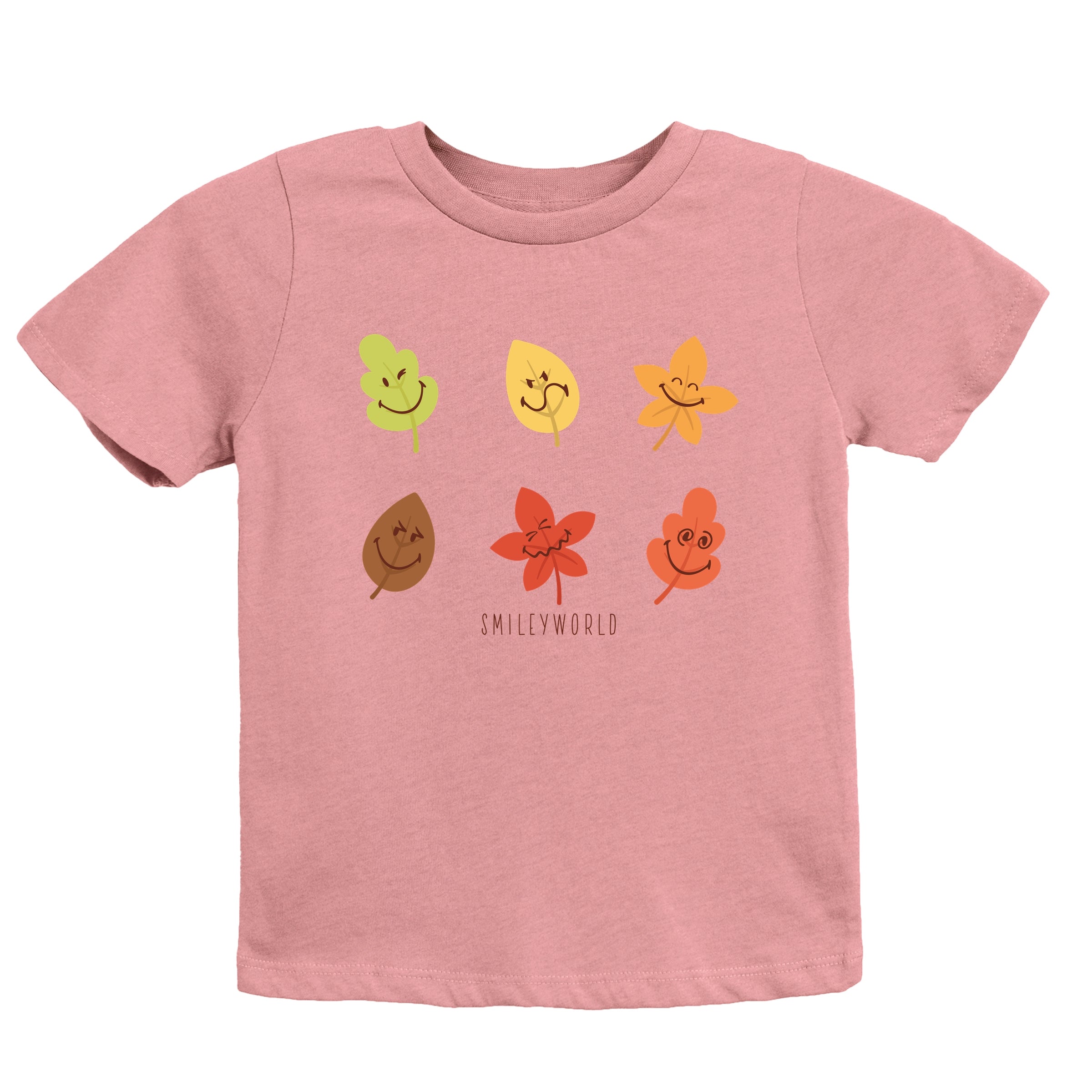 SmileyWorld Fall Leaves - Youth Short Sleeve Graphic T-Shirt and Toddler Short Sleeve Graphic T-Shirt