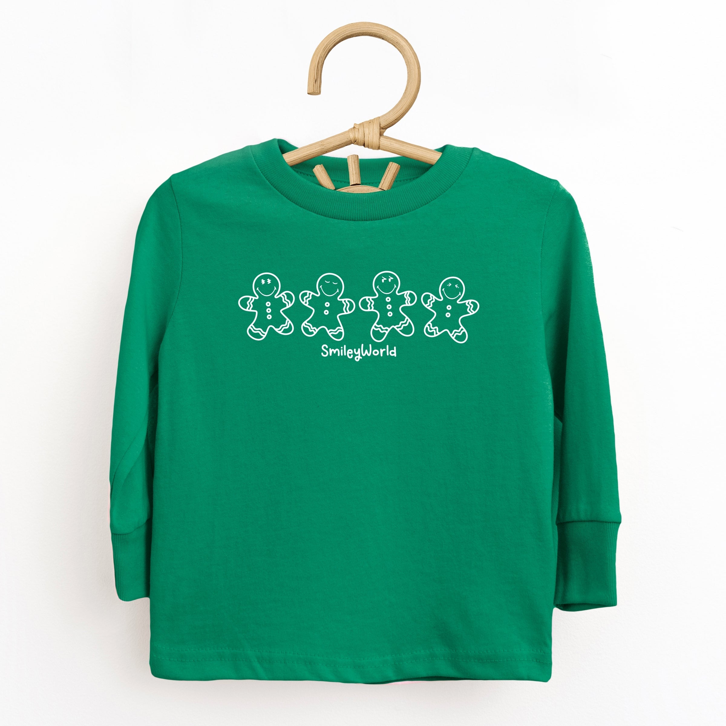 SmileyWorld Gingerbread - Toddler Long Sleeve Graphic Tee and Youth Long Sleeve Graphic T-Shirt