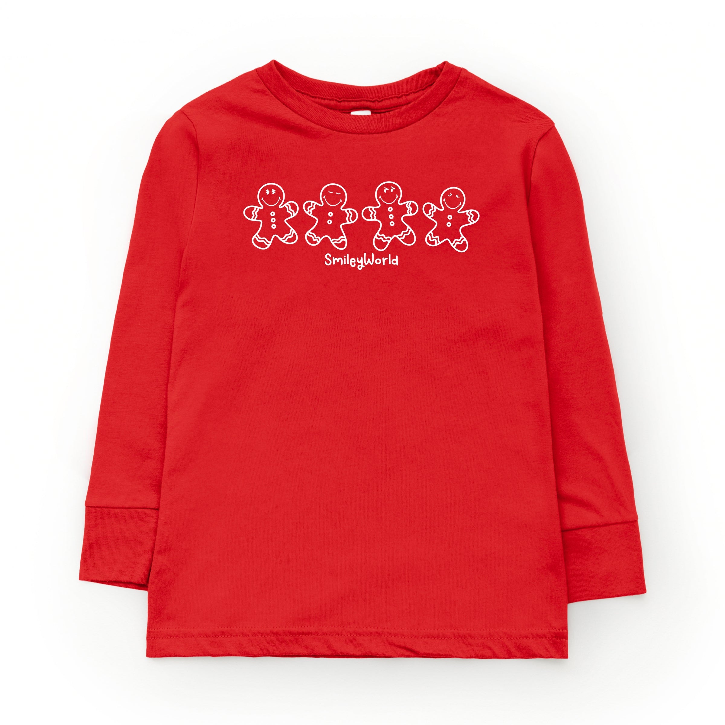 SmileyWorld Gingerbread - Toddler Long Sleeve Graphic Tee and Youth Long Sleeve Graphic T-Shirt