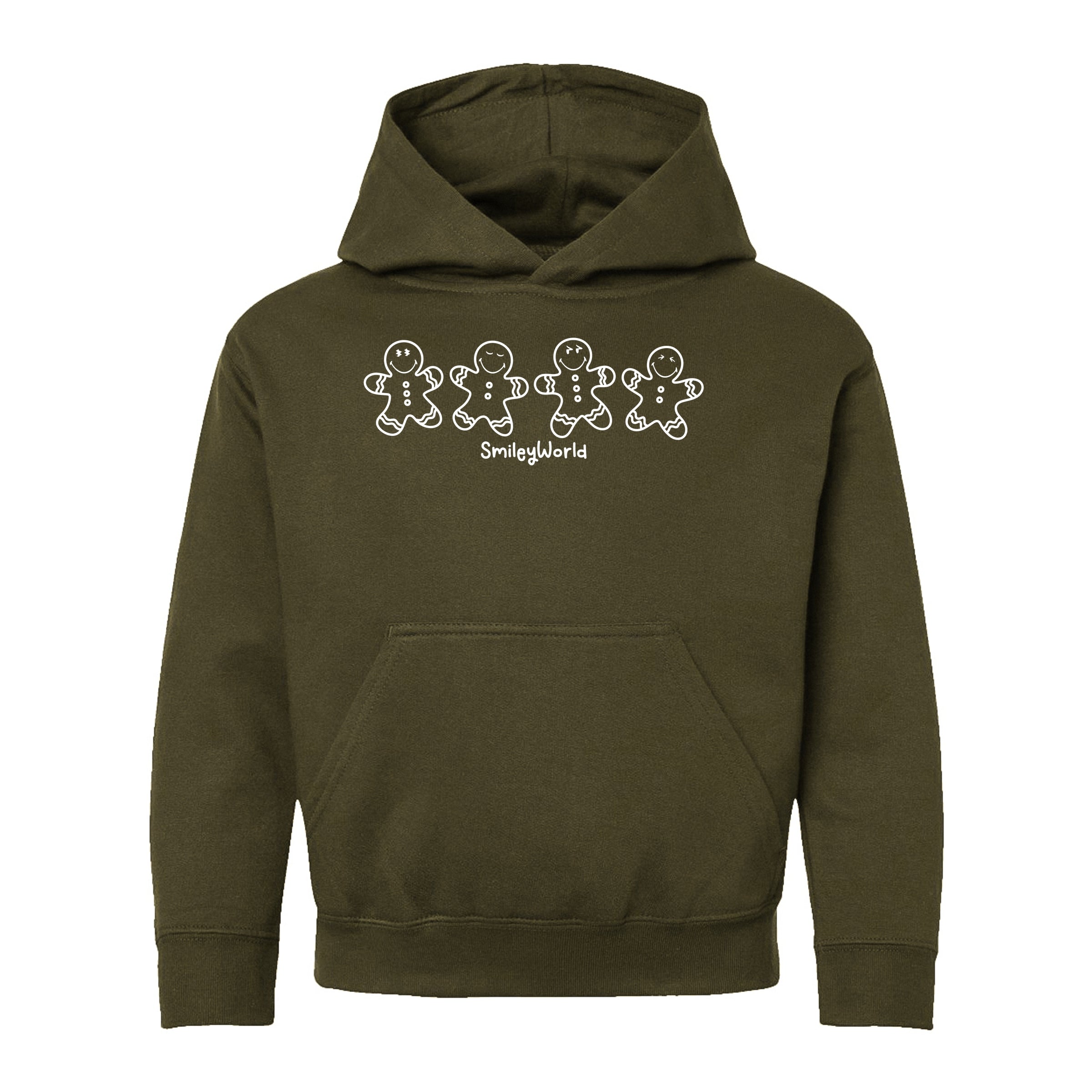 SmileyWorld Gingerbread - Toddler Hoodie and Youth Graphic Hoodie