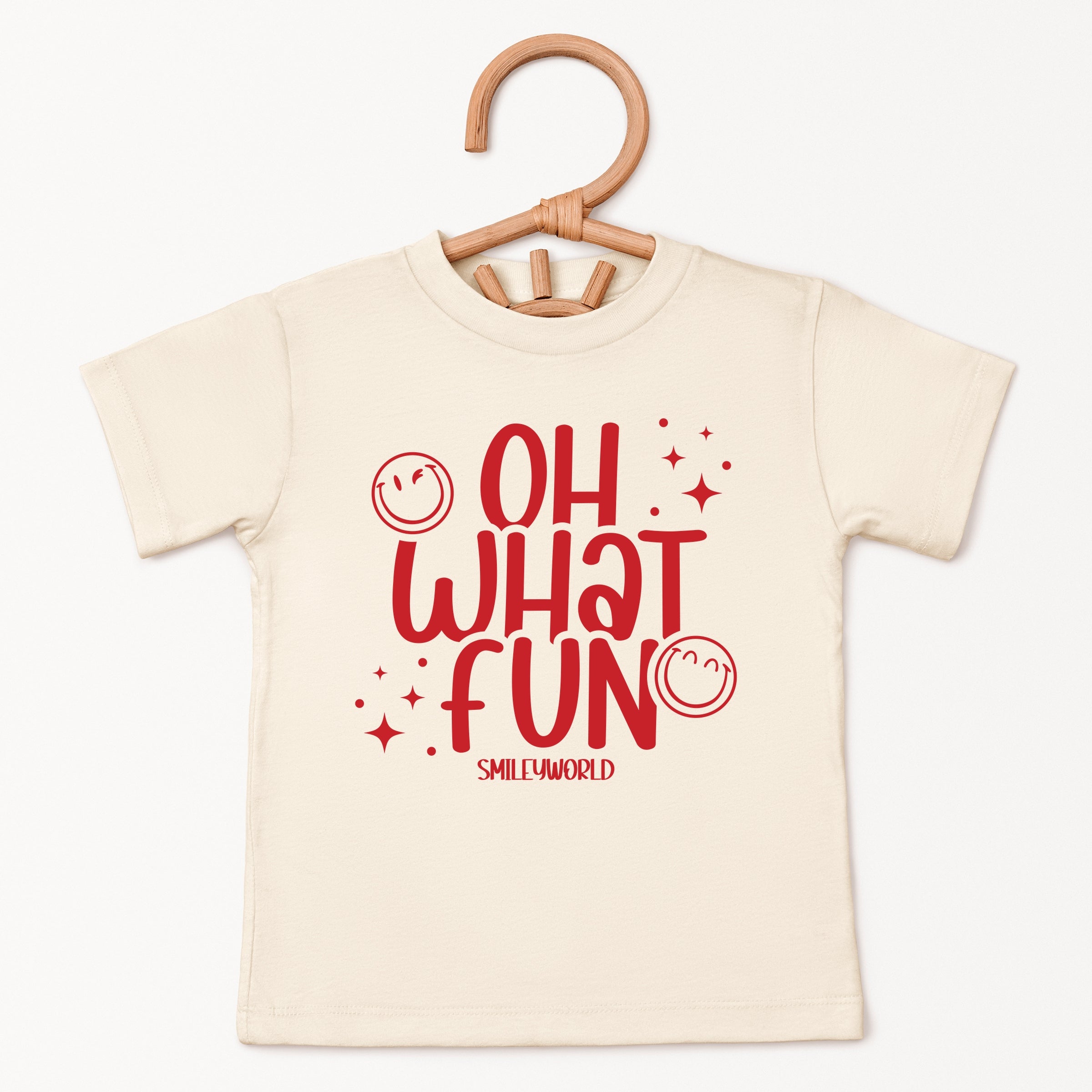 SmileyWorld Oh What Fun - Youth Short Sleeve Graphic T-Shirt and Toddler Short Sleeve Graphic T-Shirt