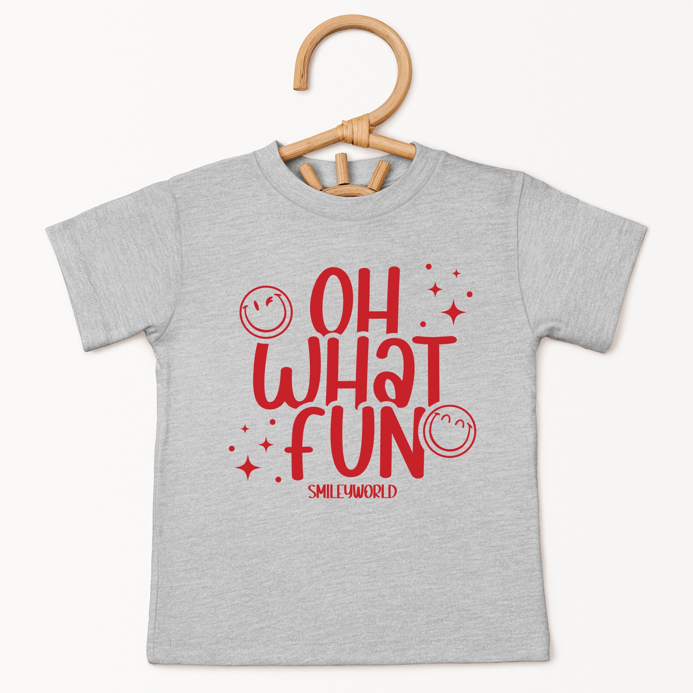 SmileyWorld Oh What Fun - Youth Short Sleeve Graphic T-Shirt and Toddler Short Sleeve Graphic T-Shirt