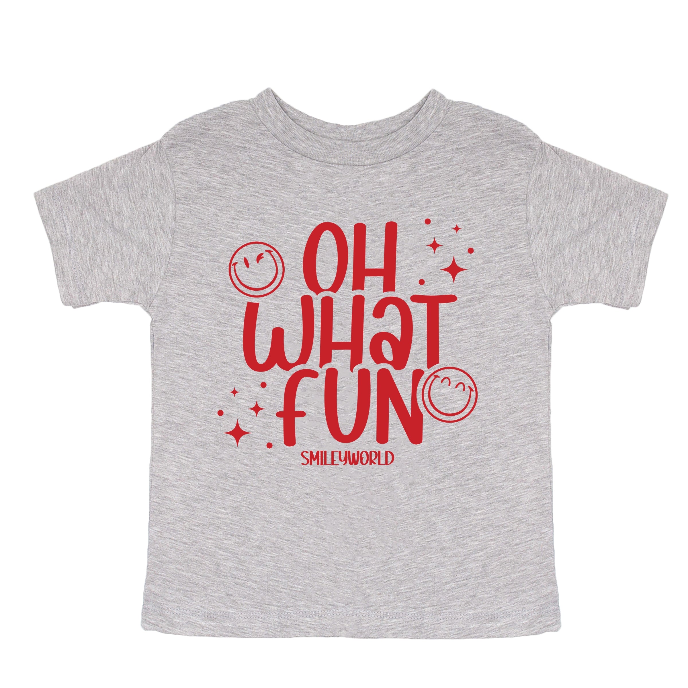 SmileyWorld Oh What Fun - Youth Short Sleeve Graphic T-Shirt and Toddler Short Sleeve Graphic T-Shirt