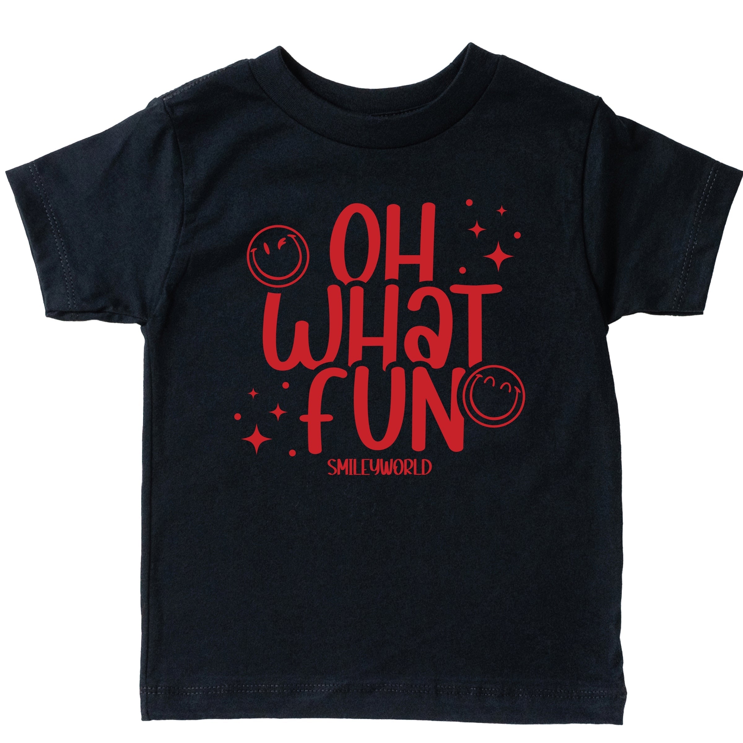 SmileyWorld Oh What Fun - Youth Short Sleeve Graphic T-Shirt and Toddler Short Sleeve Graphic T-Shirt