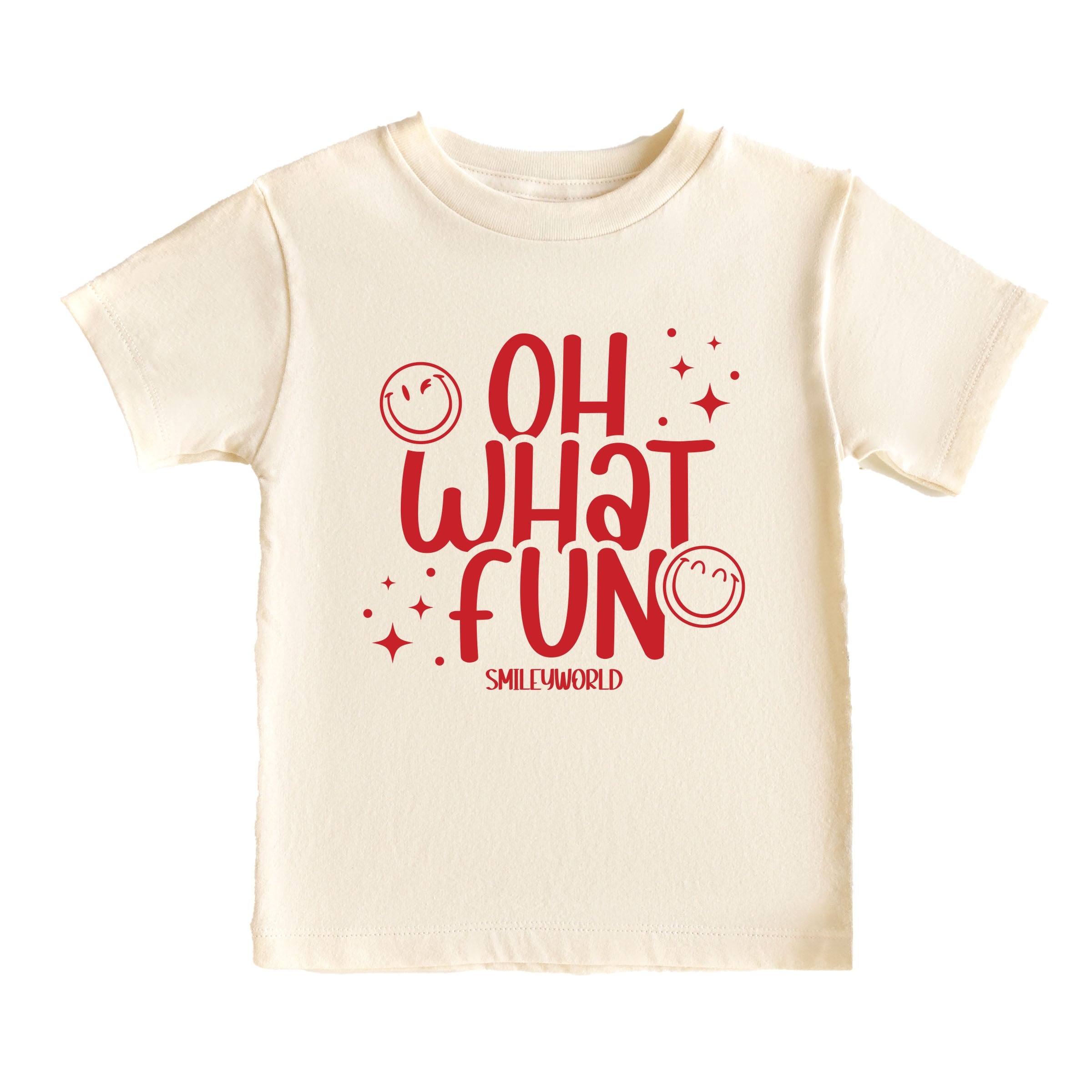 SmileyWorld Oh What Fun - Youth Short Sleeve Graphic T-Shirt and Toddler Short Sleeve Graphic T-Shirt