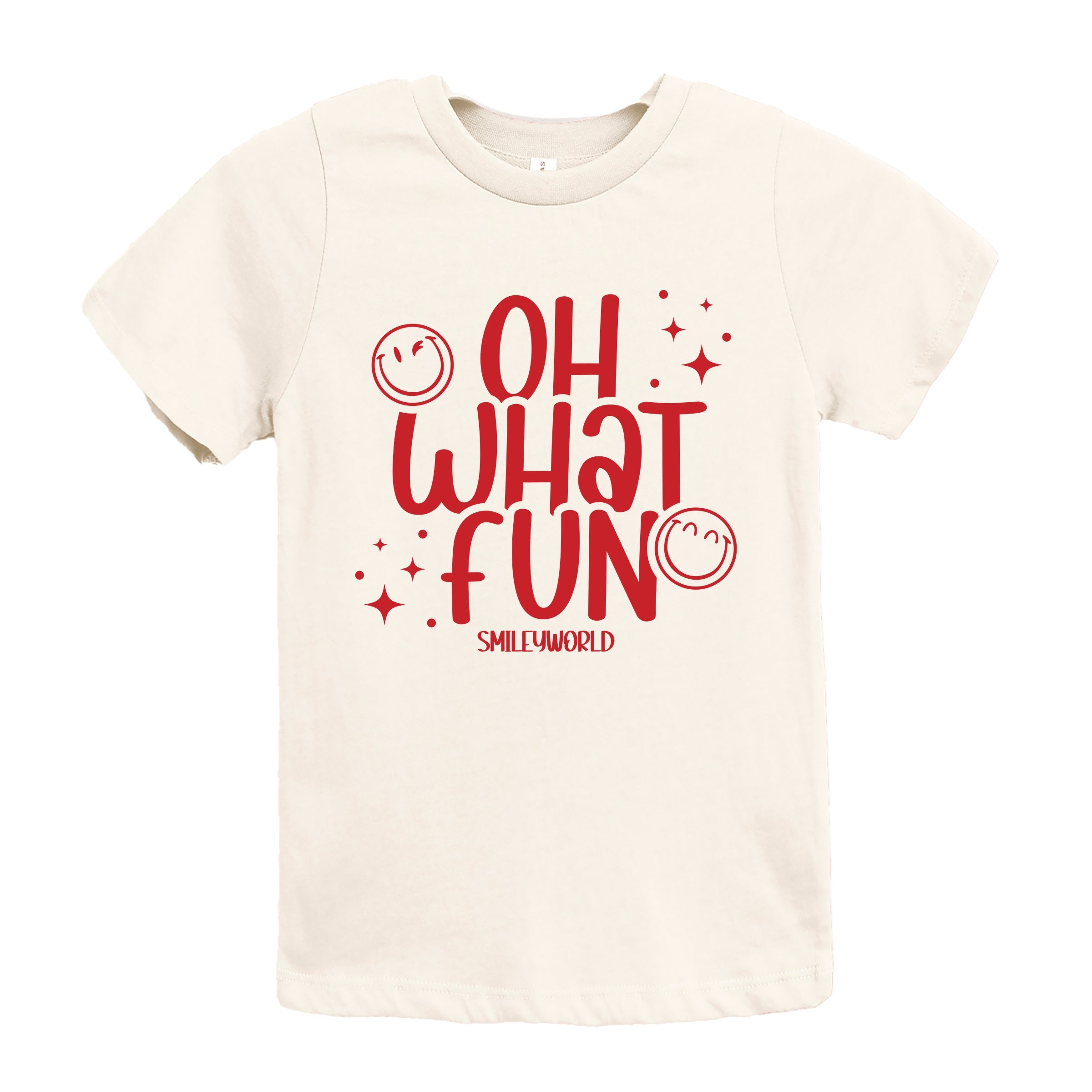 SmileyWorld Oh What Fun - Youth Short Sleeve Graphic T-Shirt and Toddler Short Sleeve Graphic T-Shirt
