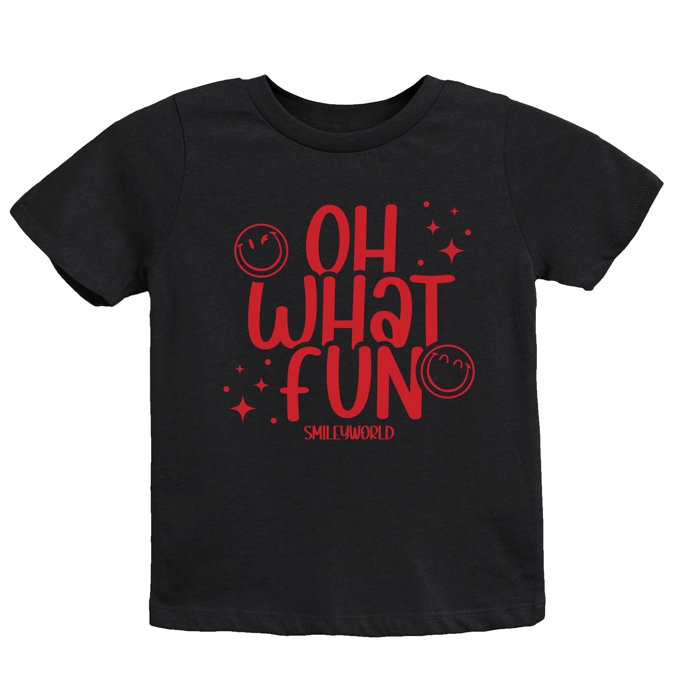 SmileyWorld Oh What Fun - Youth Short Sleeve Graphic T-Shirt and Toddler Short Sleeve Graphic T-Shirt