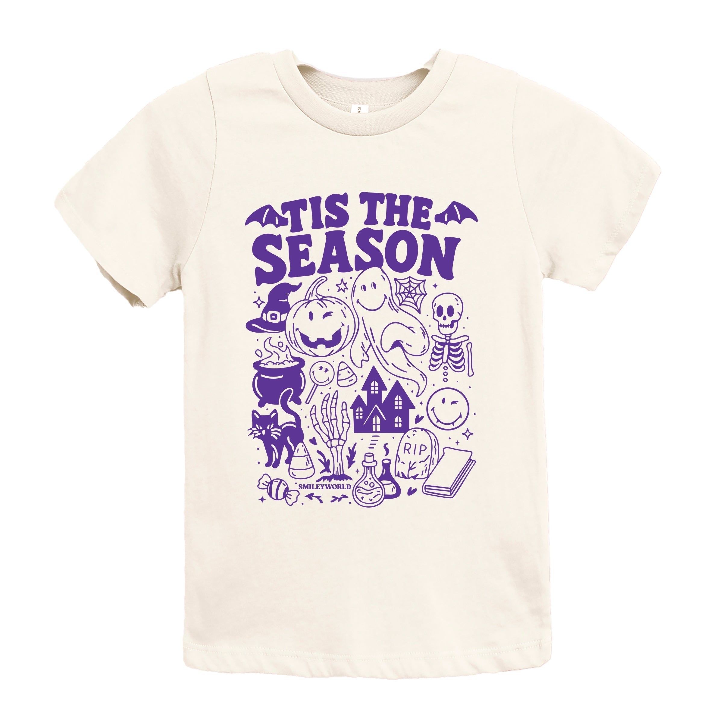 SmileyWorld Tis The Season Halloween - Youth Short Sleeve Graphic T-Shirt and Toddler Short Sleeve Graphic T-Shirt