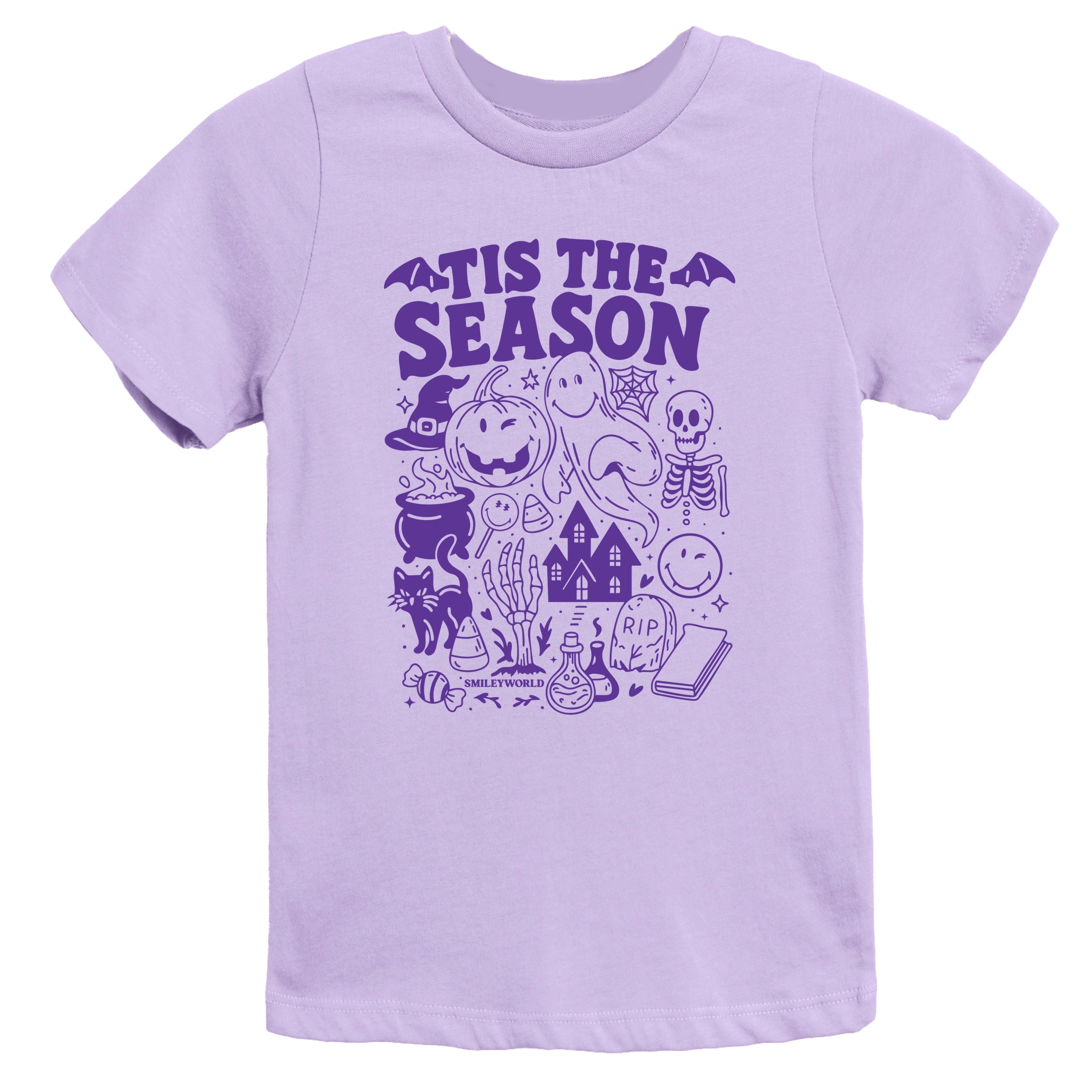 SmileyWorld Tis The Season Halloween - Youth Short Sleeve Graphic T-Shirt and Toddler Short Sleeve Graphic T-Shirt