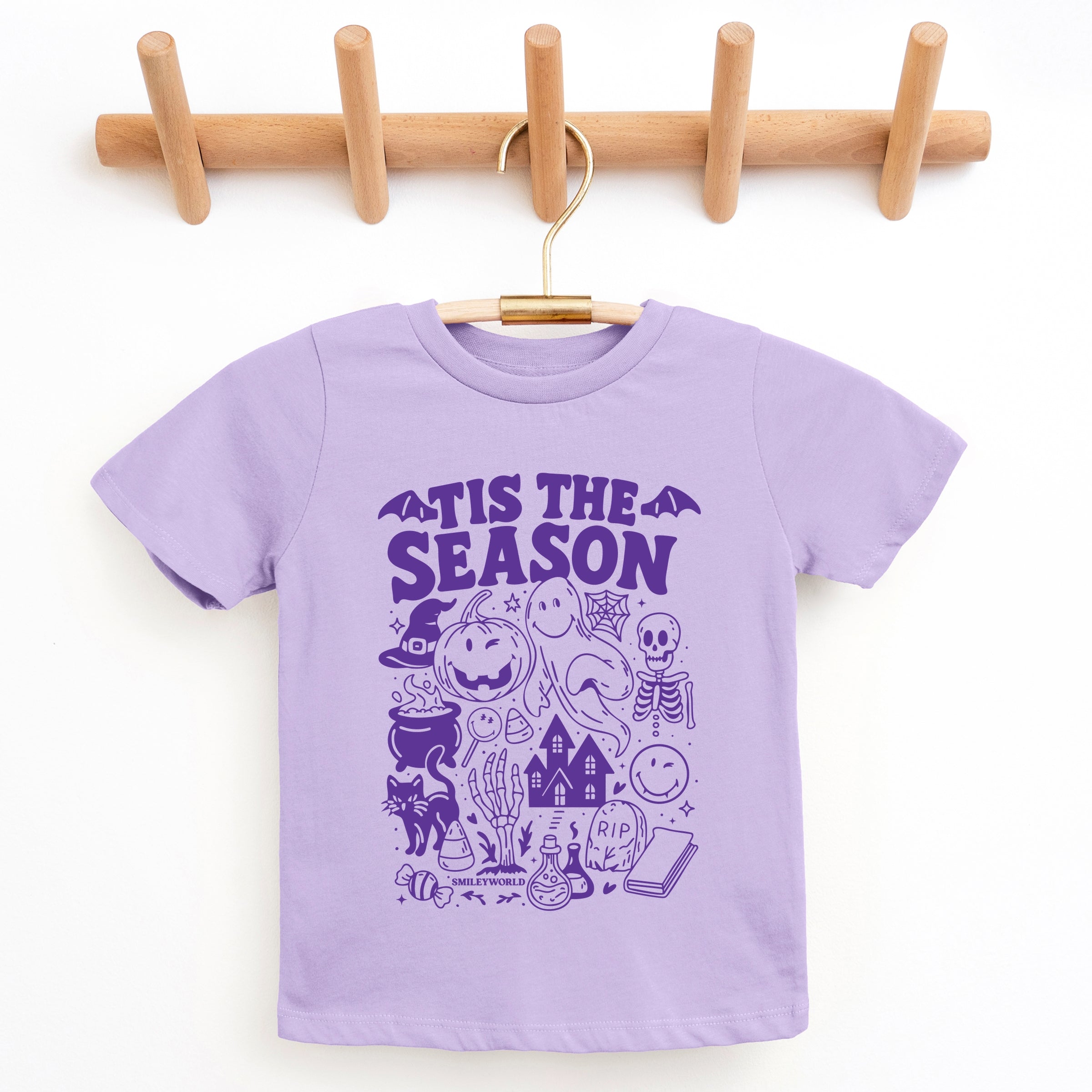 SmileyWorld Tis The Season Halloween - Youth Short Sleeve Graphic T-Shirt and Toddler Short Sleeve Graphic T-Shirt