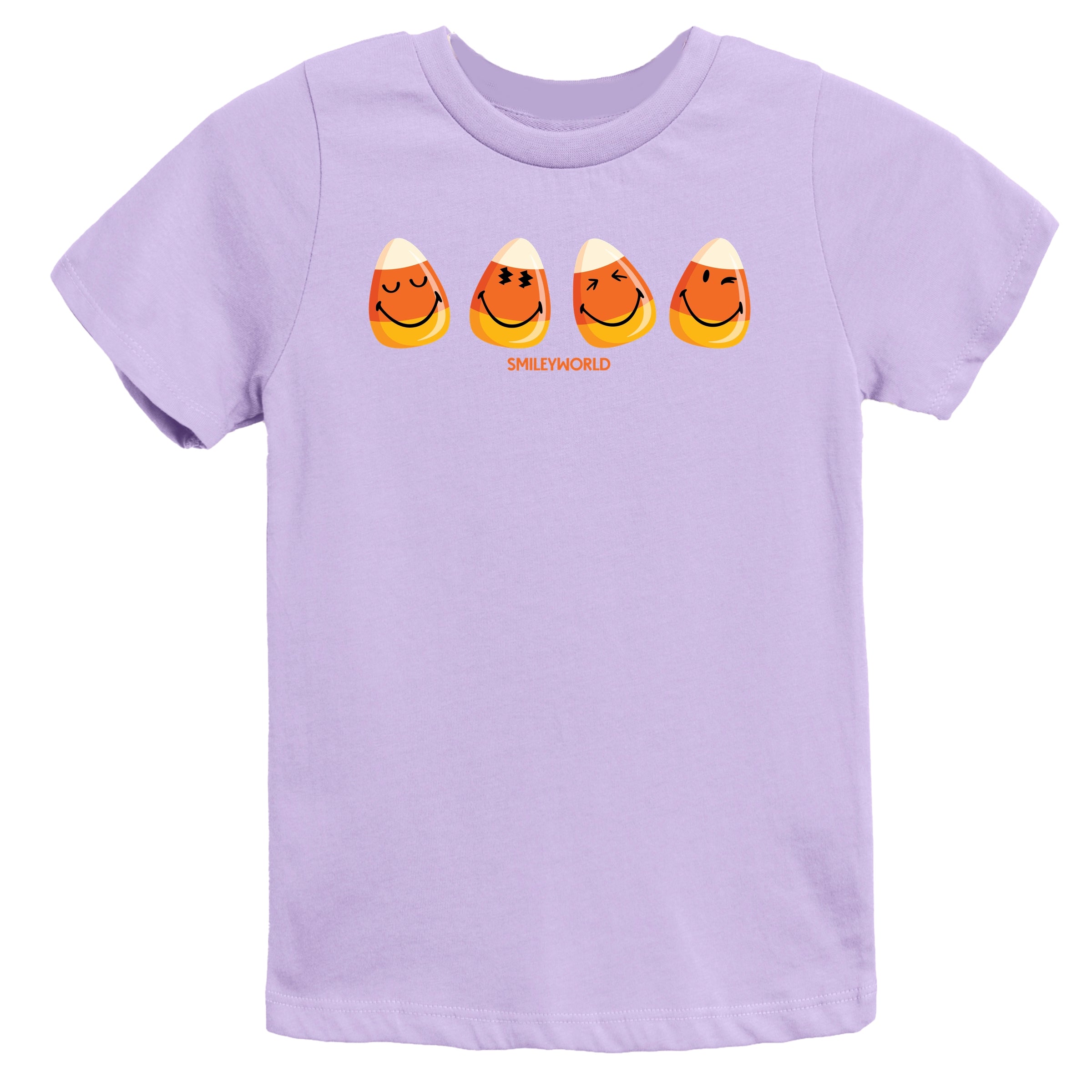 SmileyWorld Candy Corn Smiles - Youth Short Sleeve Graphic T-Shirt and Toddler Short Sleeve Graphic T-Shirt