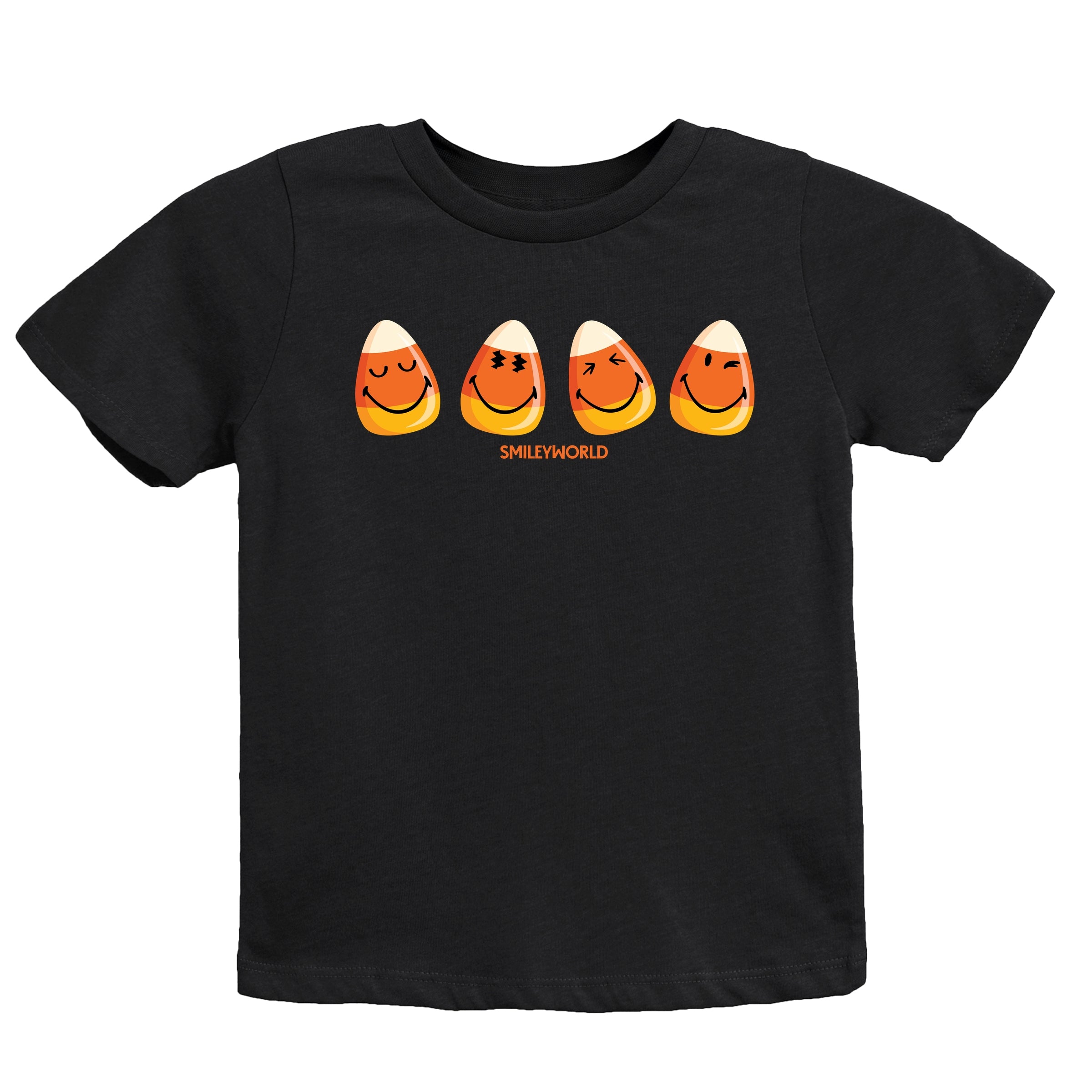 SmileyWorld Candy Corn Smiles - Youth Short Sleeve Graphic T-Shirt and Toddler Short Sleeve Graphic T-Shirt
