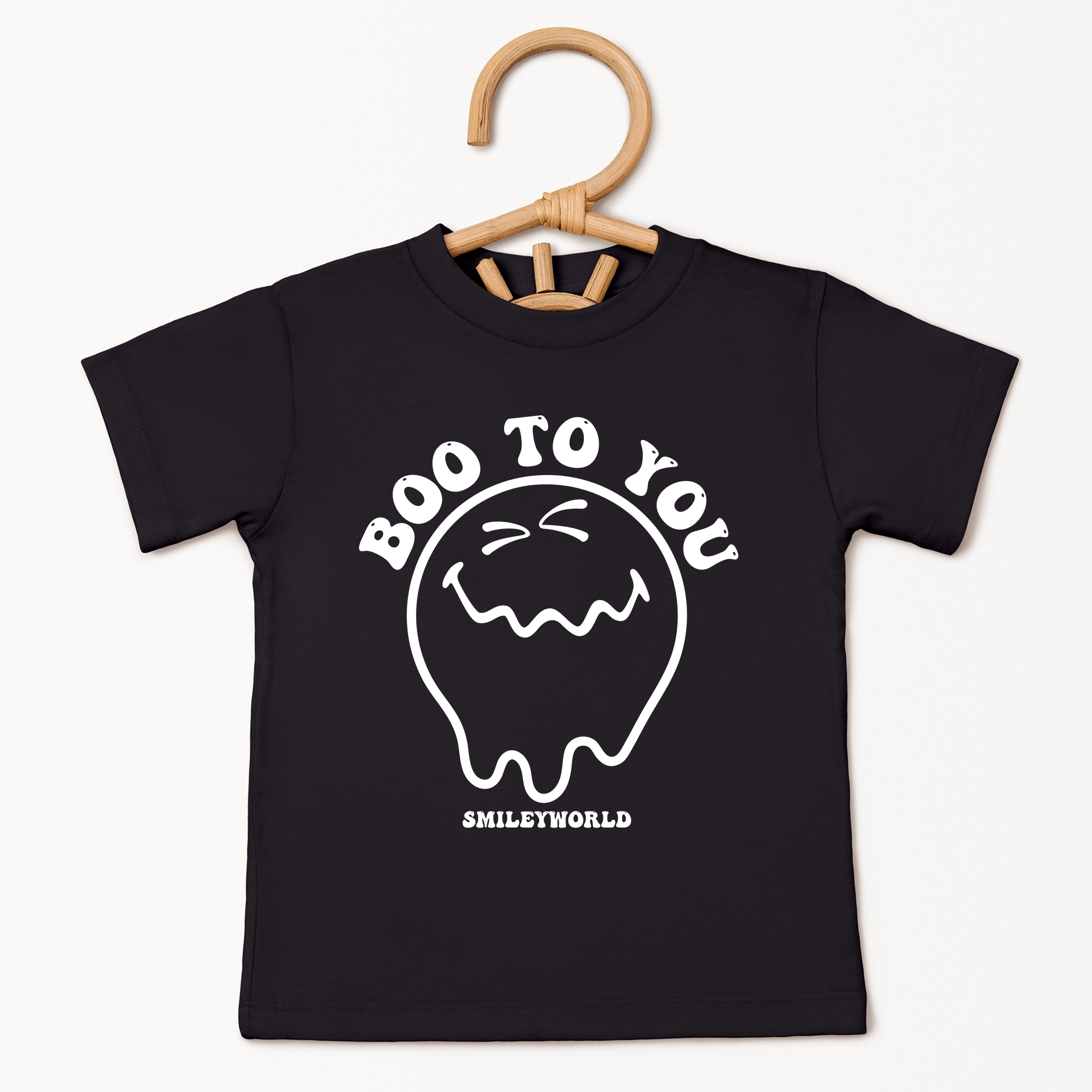 SmileyWorld Boo To You - Youth Short Sleeve Graphic T-Shirt and Toddler Short Sleeve Graphic T-Shirt