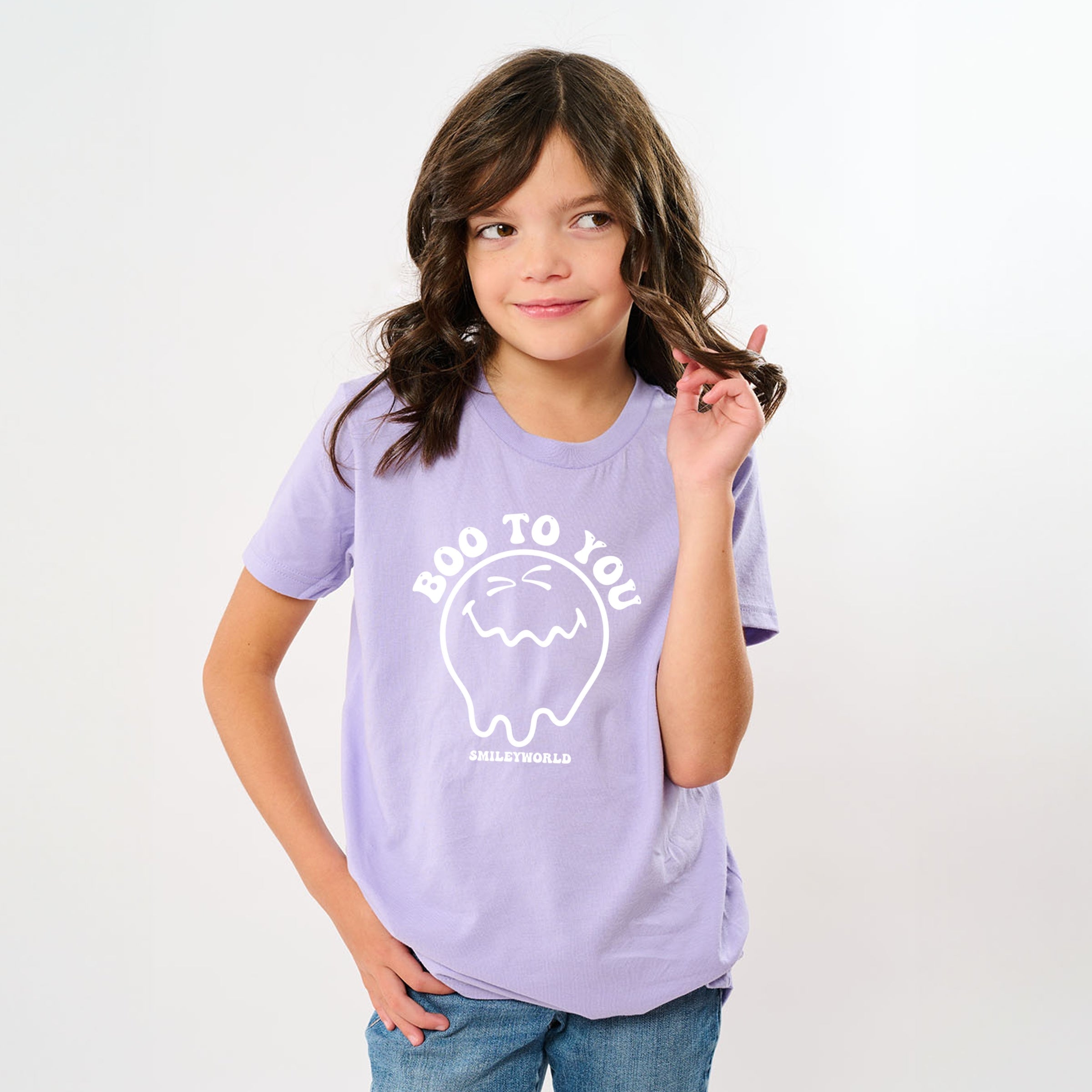 SmileyWorld Boo To You - Youth Short Sleeve Graphic T-Shirt and Toddler Short Sleeve Graphic T-Shirt