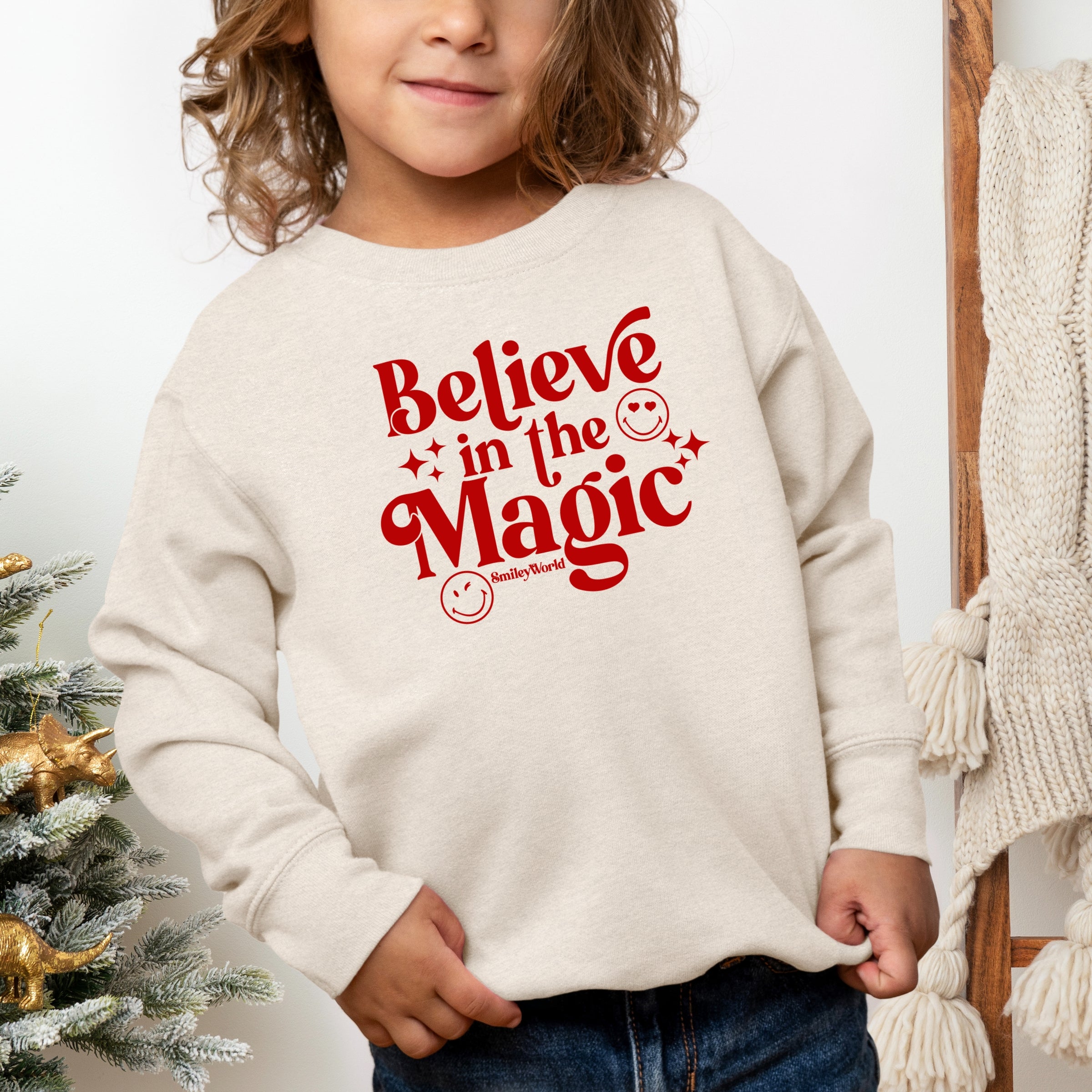 SmileyWorld Believe in Magic Sparkle - Toddler Graphic Sweatshirt