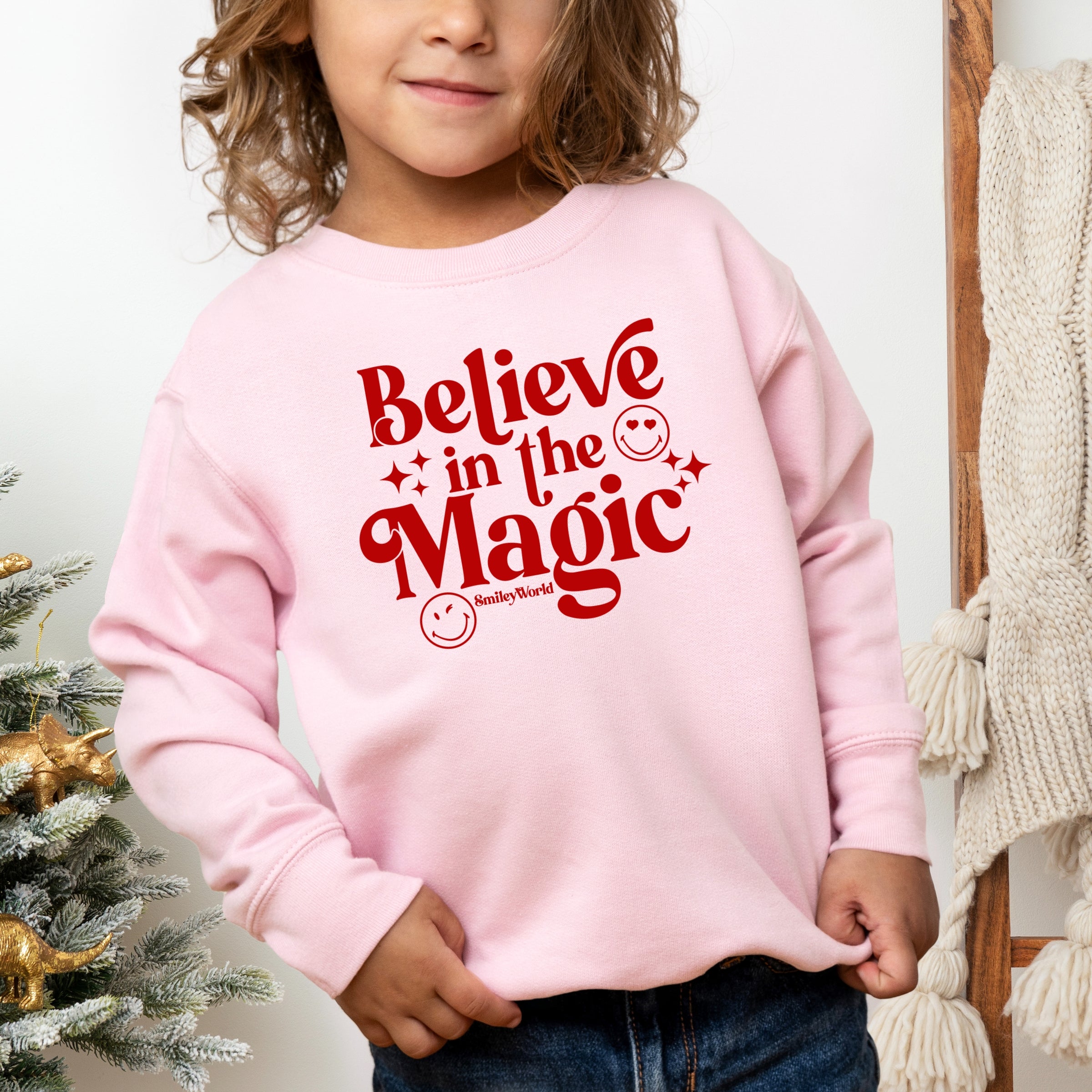 SmileyWorld Believe in Magic Sparkle - Toddler Graphic Sweatshirt