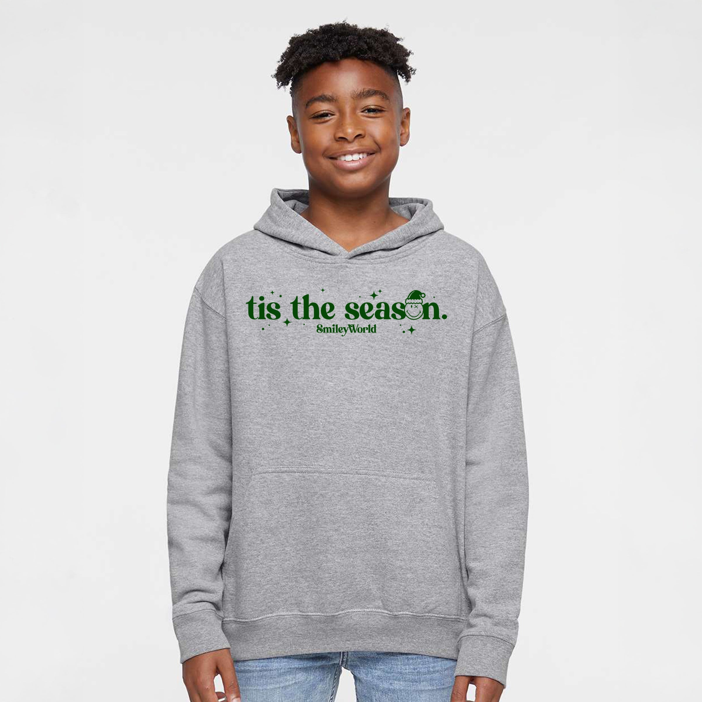SmileyWorld Tis The Season Sparkle - Youth Graphic Hoodie