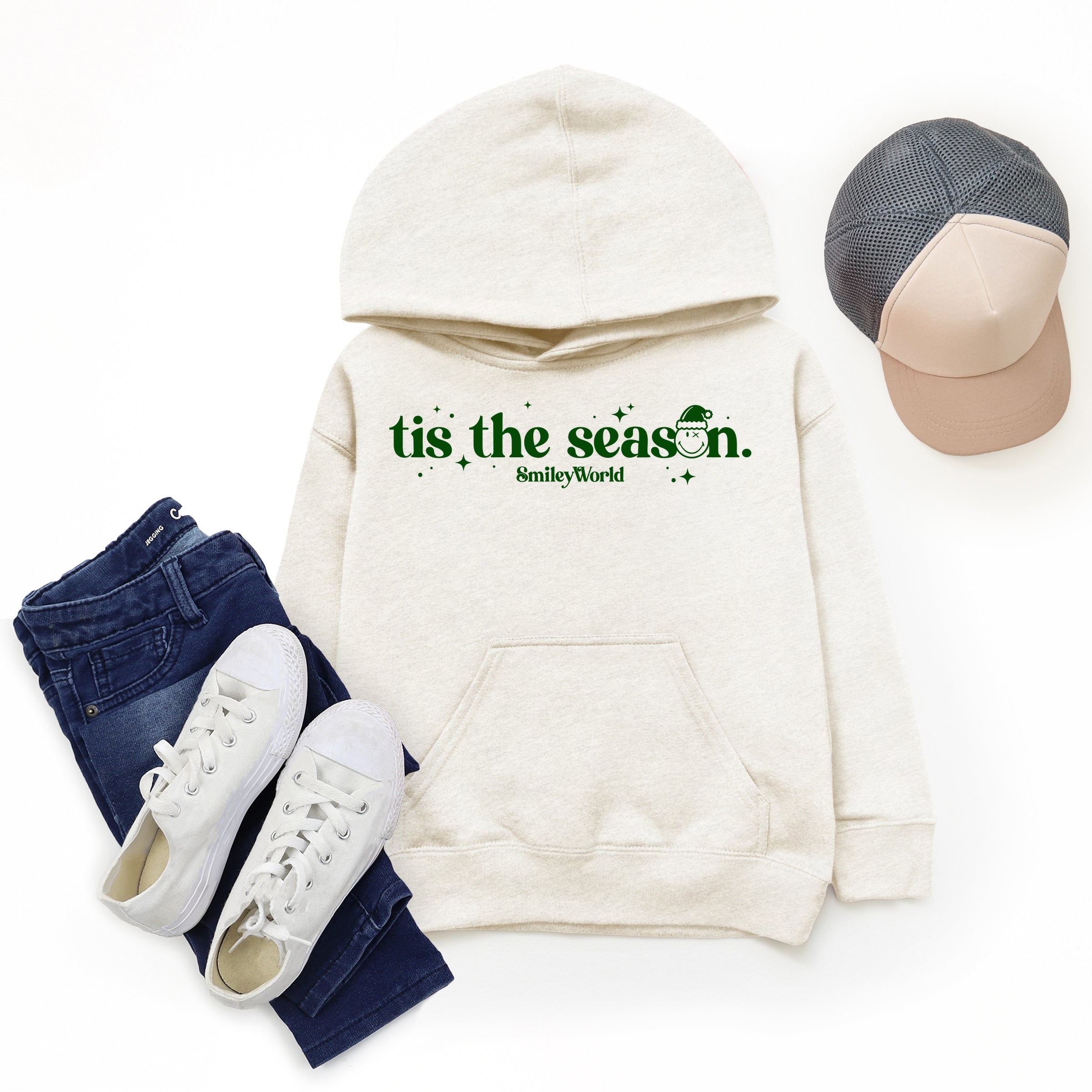 SmileyWorld Tis The Season Sparkle - Youth Graphic Hoodie