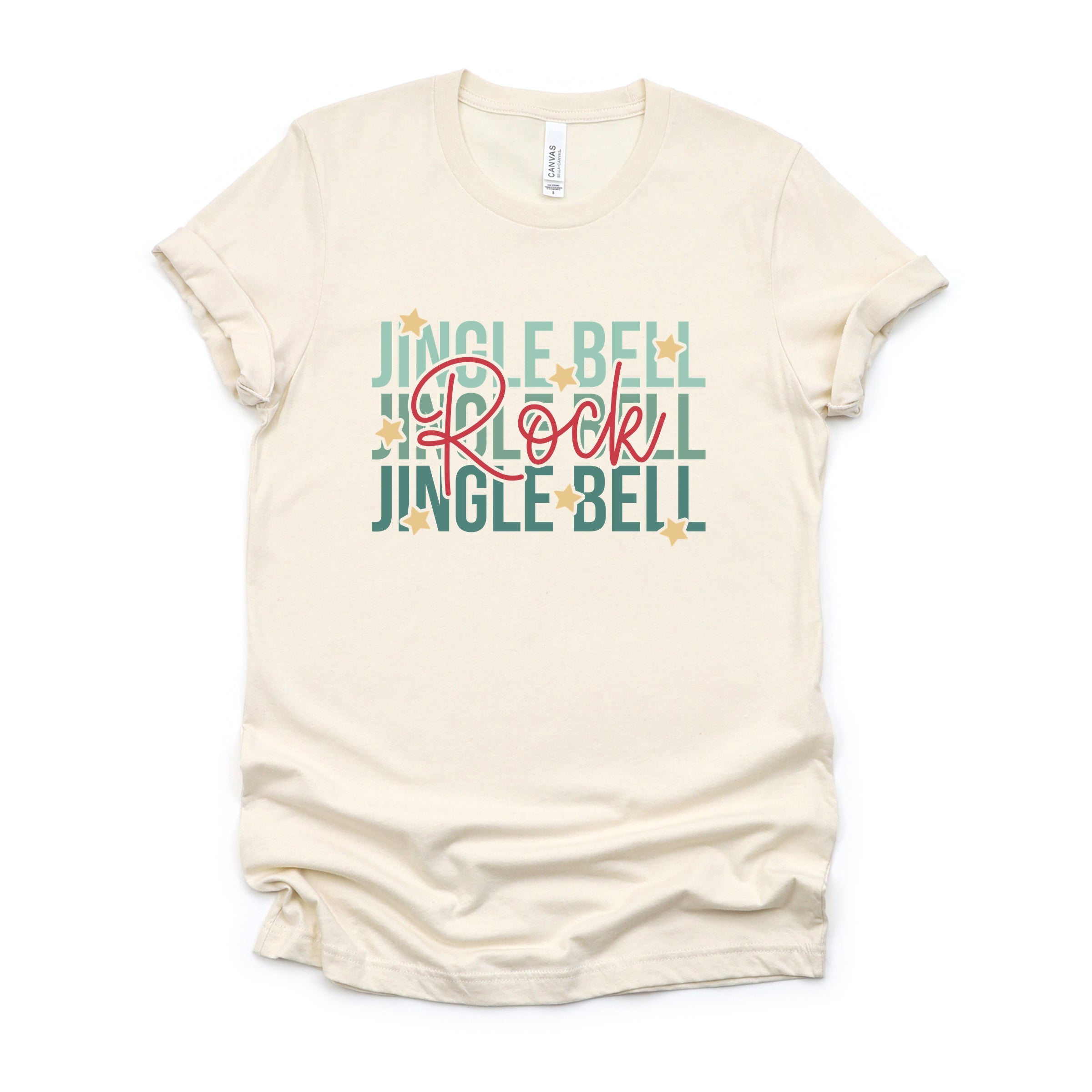 Jingle Bell Rock Stacked Stars - Women's Short Sleeve Tee