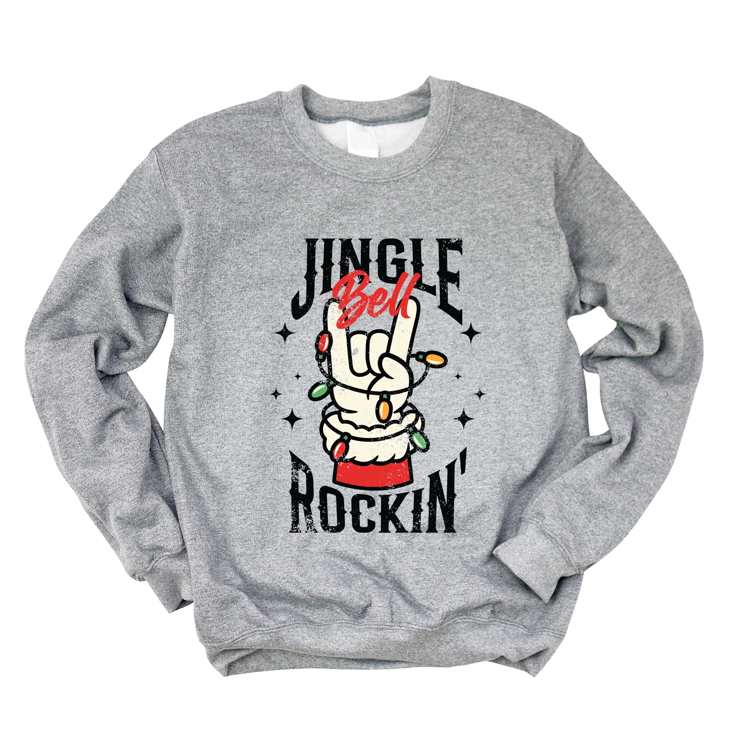 Jingle Bell Rockin' Santa Glove - Womens Sweatshirt