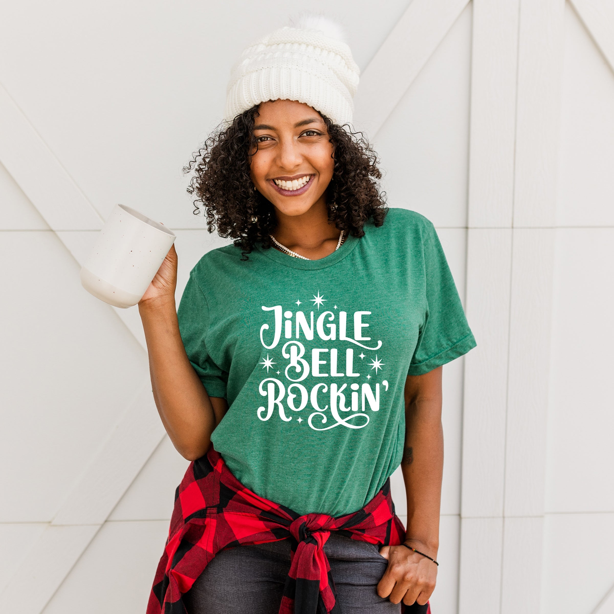 Jingle Bell Rockin' Sparkle - Womens Short Sleeve Tee