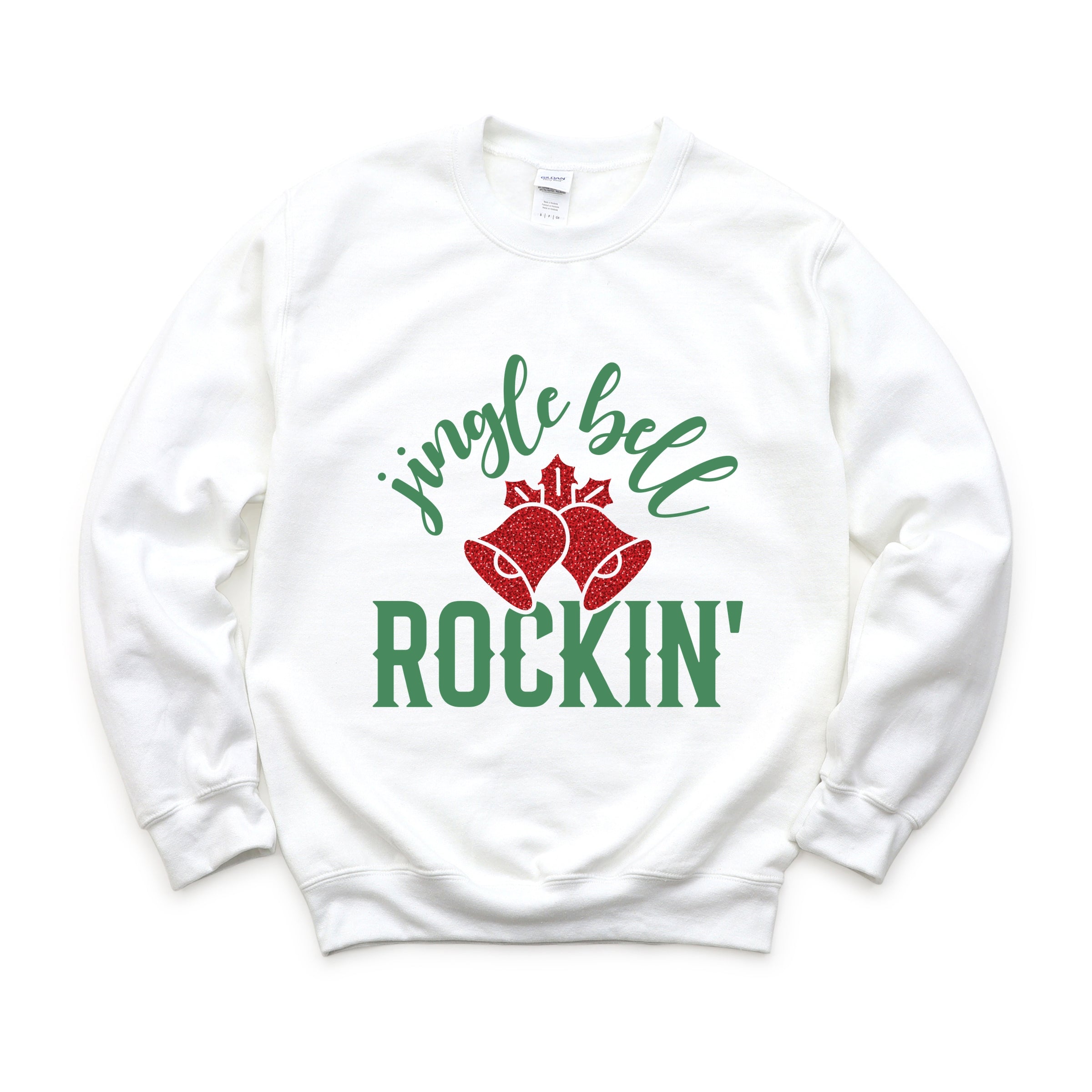 Jingle Bell Rockin' Bell Glitter - Women's Sweatshirt