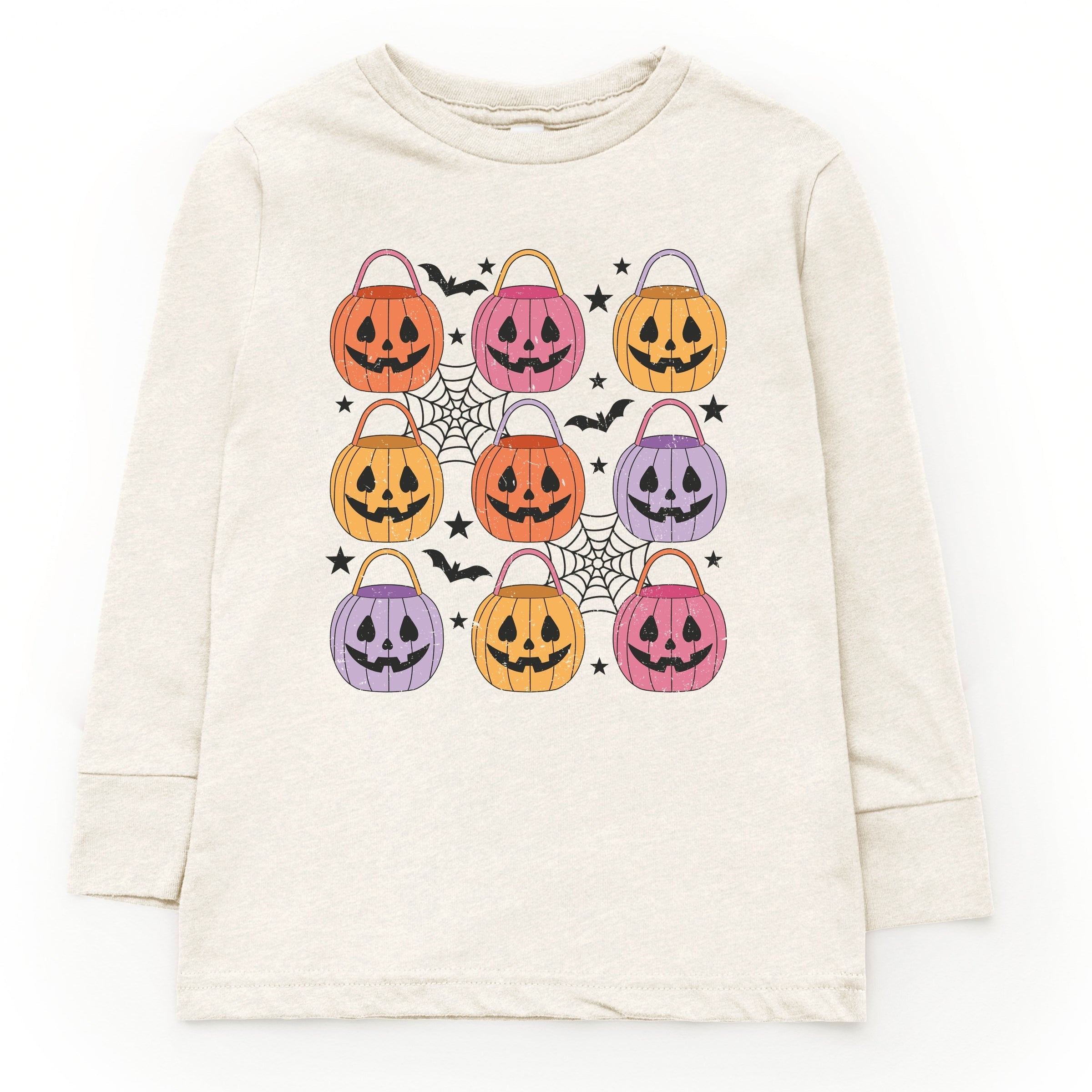 Pumpkin Basket Chart - Toddler Long Sleeve Graphic Tee and Youth Long Sleeve Graphic T-Shirt