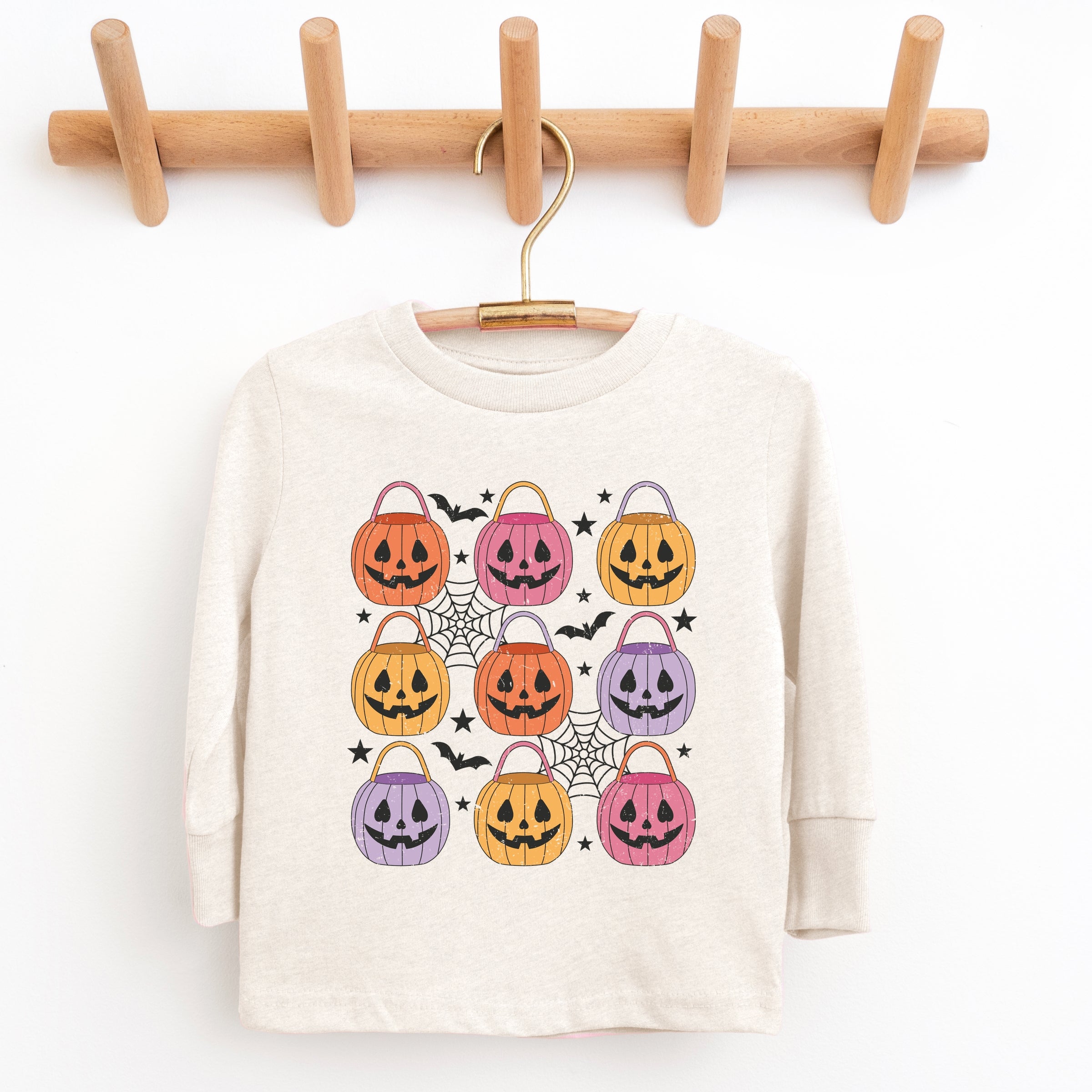 Pumpkin Basket Chart - Toddler Long Sleeve Graphic Tee and Youth Long Sleeve Graphic T-Shirt