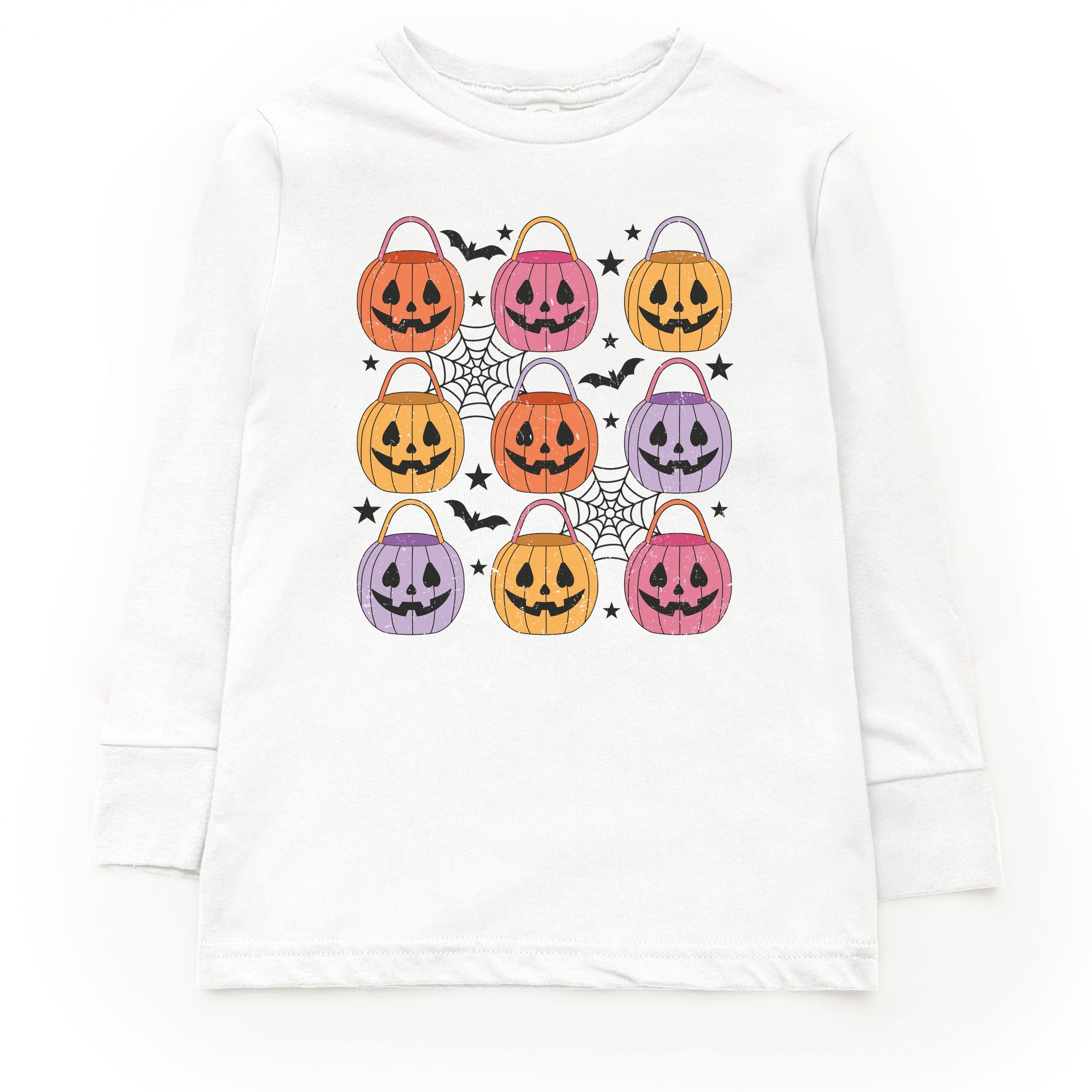 Pumpkin Basket Chart - Toddler Long Sleeve Graphic Tee and Youth Long Sleeve Graphic T-Shirt
