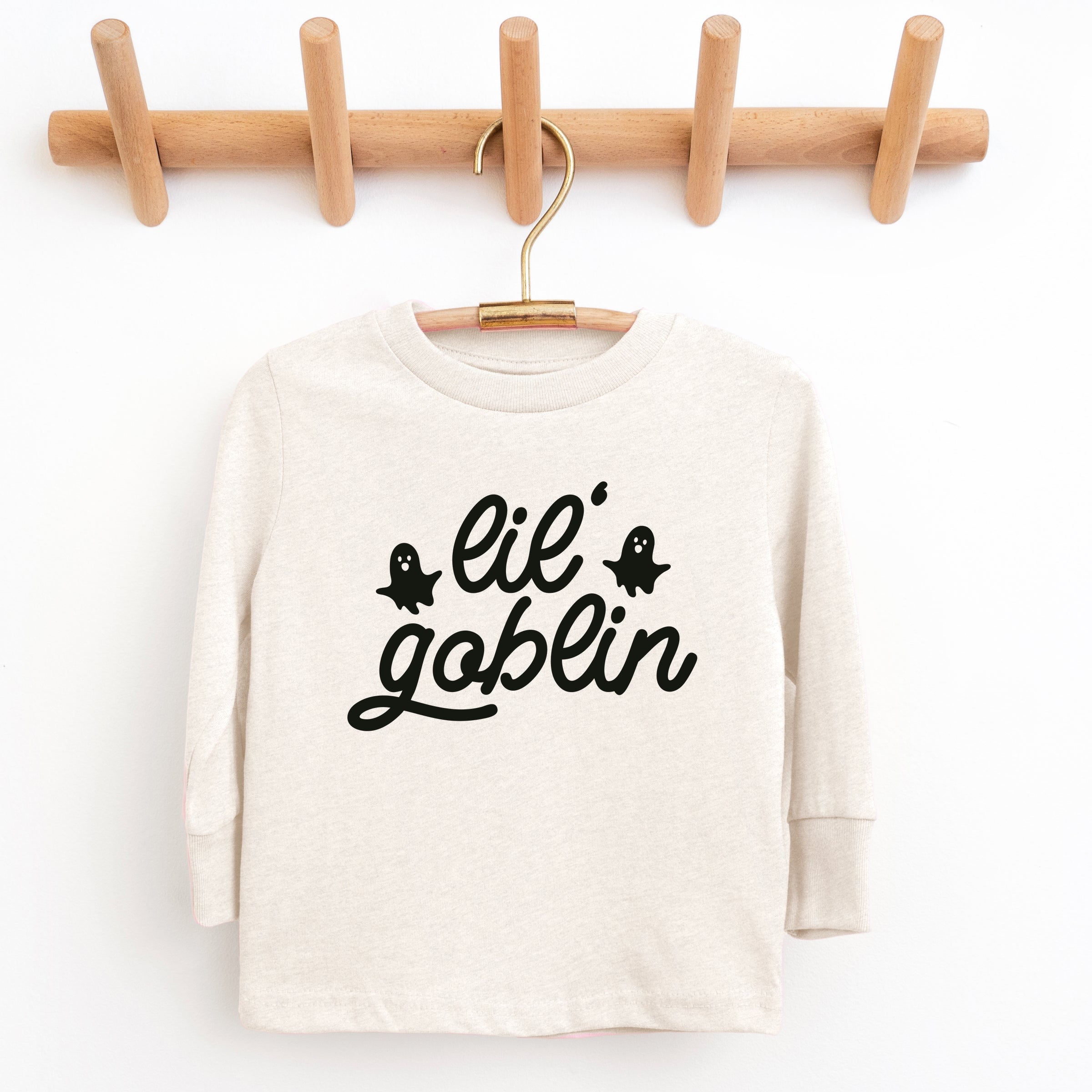 Lil' Goblin Ghosts - Toddler Long Sleeve Graphic Tee and Youth Long Sleeve Graphic T-Shirt