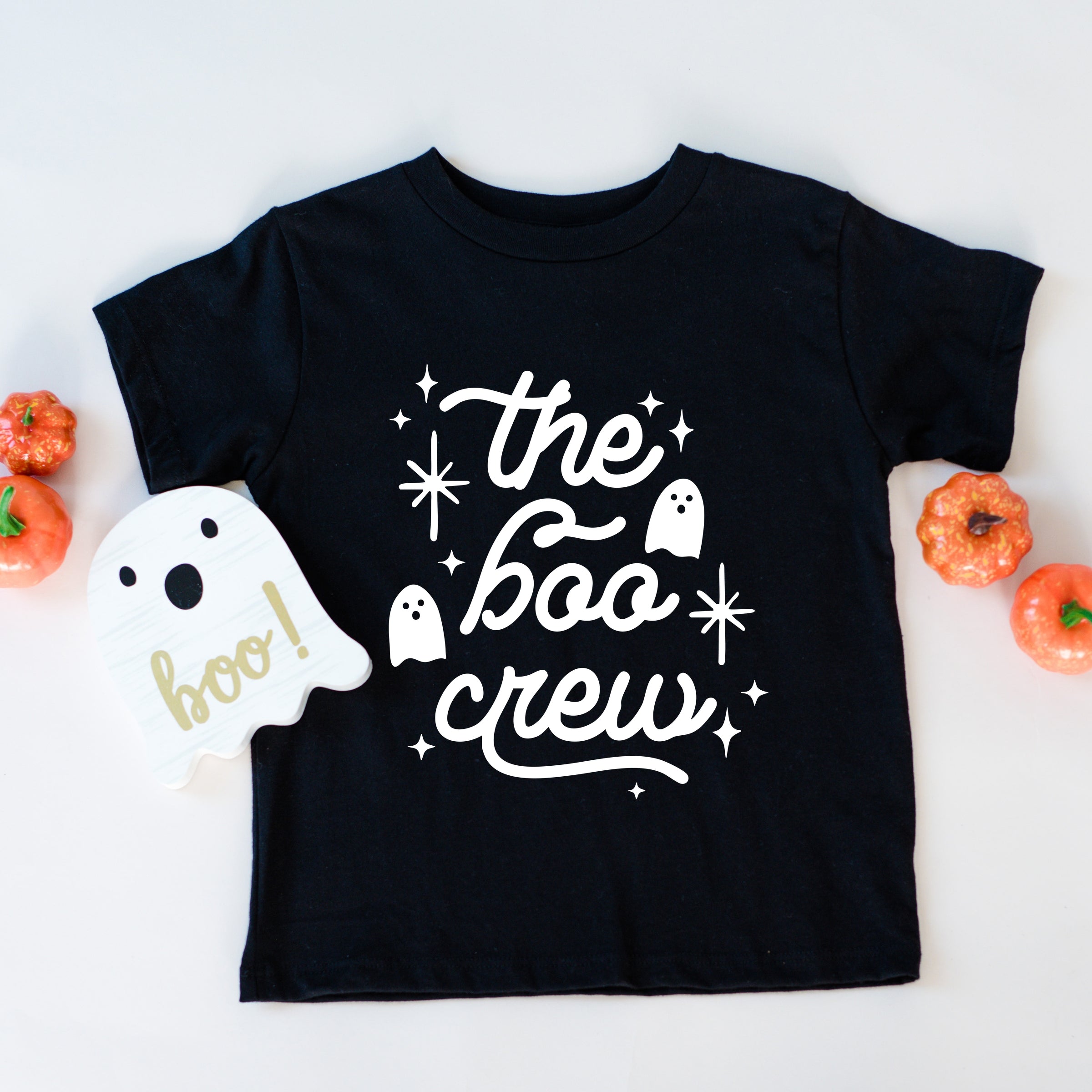 The Boo Crew Ghosts - Youth Short Sleeve Graphic T-Shirt and Toddler Short Sleeve Graphic T-Shirt