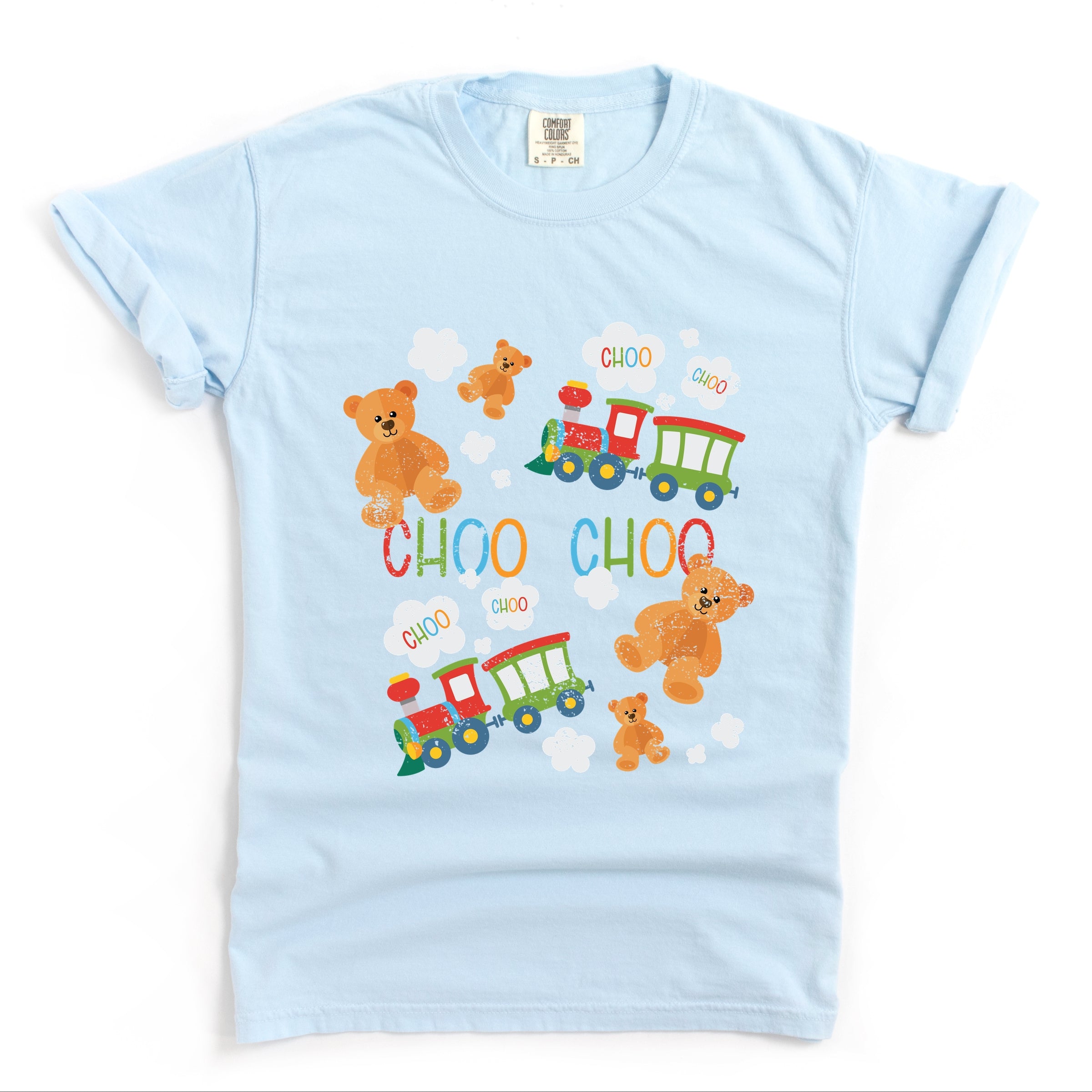 Teddy Bears and Choo Choo Trains - Garment Dyed Tee