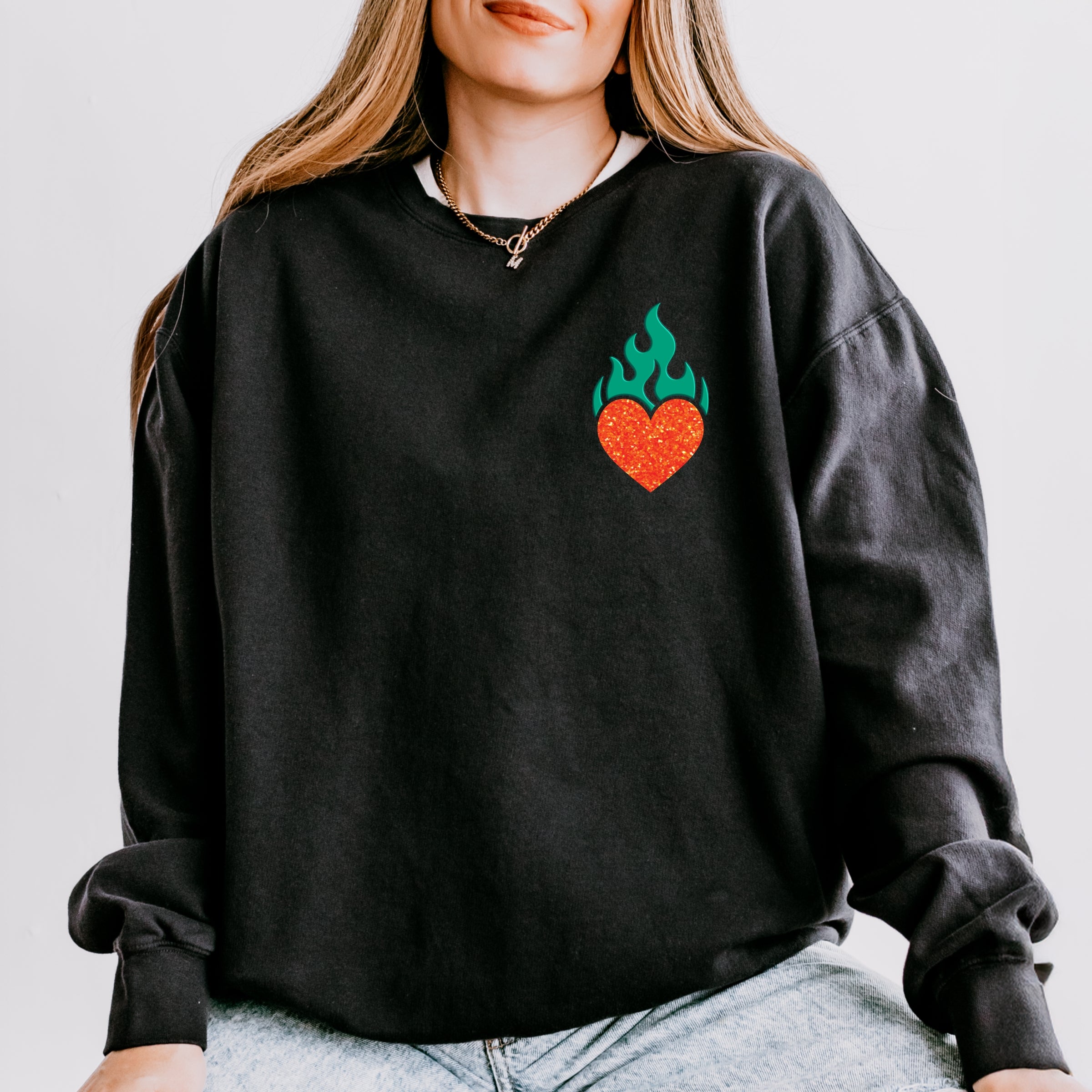 That's Show Business Puff/Glitter - Womens Lightweight Garment Dyed Sweatshirt