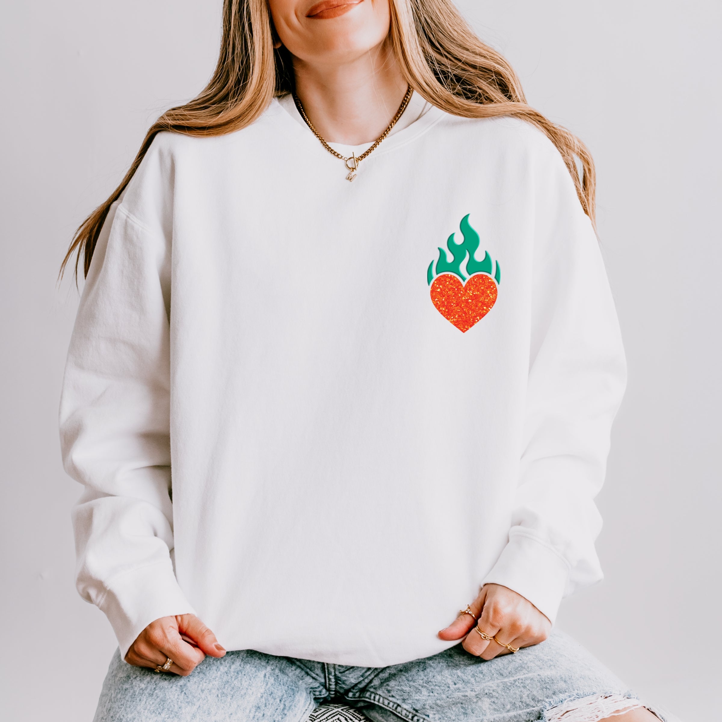 That's Show Business Puff/Glitter - Womens Lightweight Garment Dyed Sweatshirt