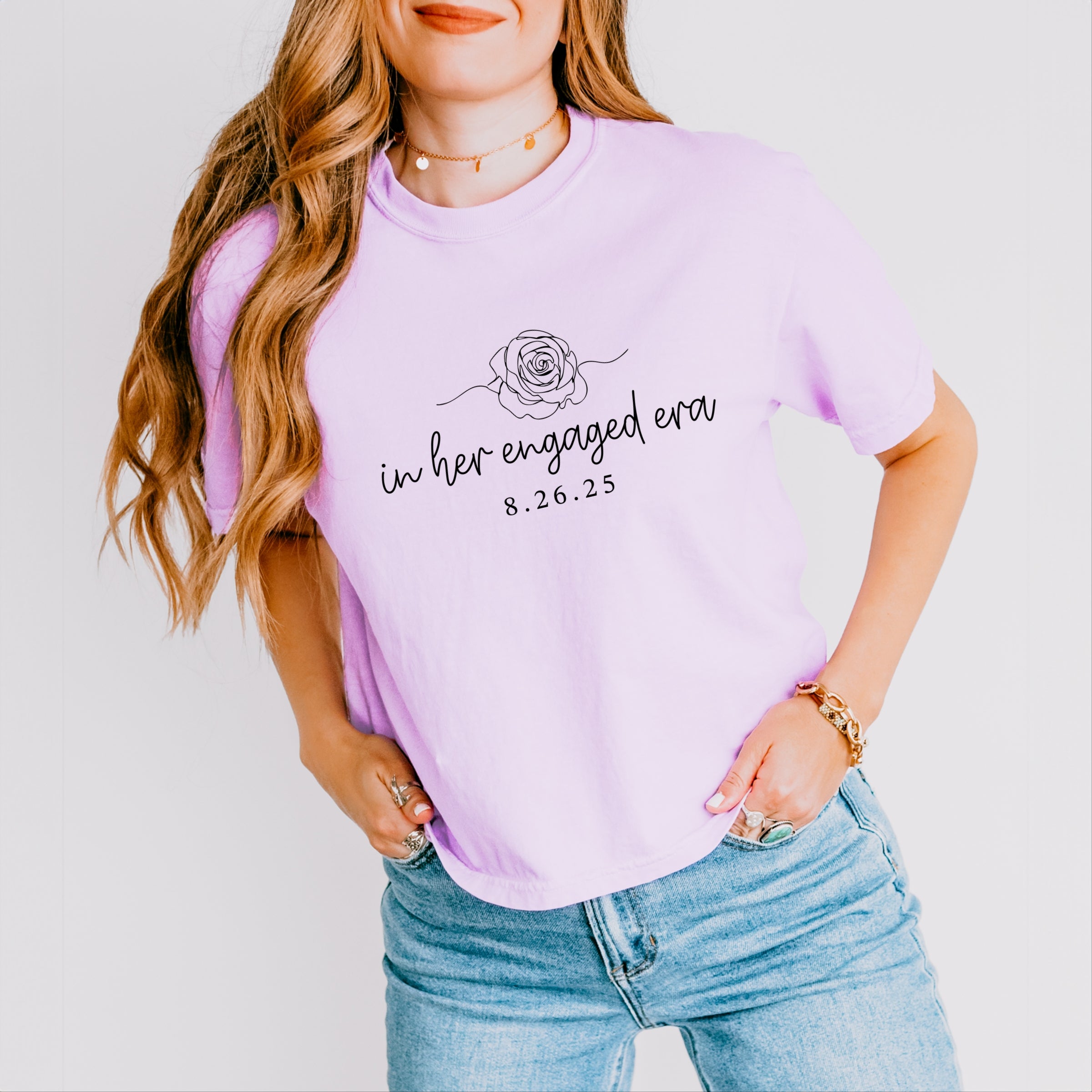 In Her Engaged Era - Womens Boxy Crop Top
