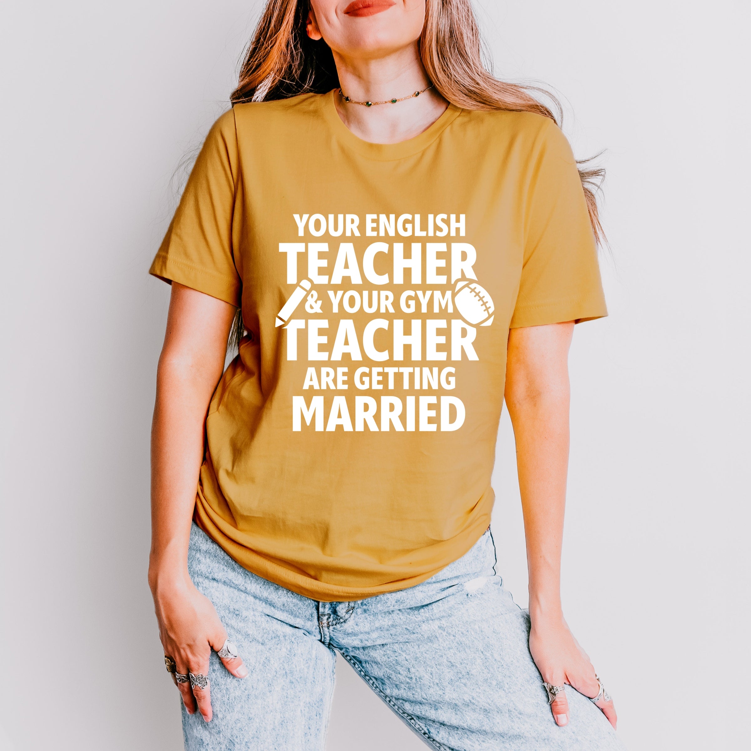 Your English Teacher and Your Gym Teacher Block - Women's Short Sleeve Tee