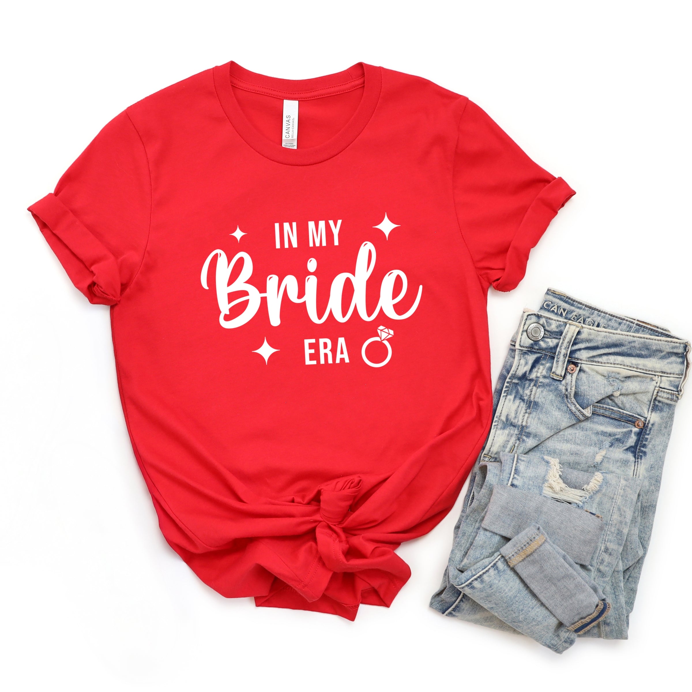 In My Bride Era Sparkles - Womens Short Sleeve Tee