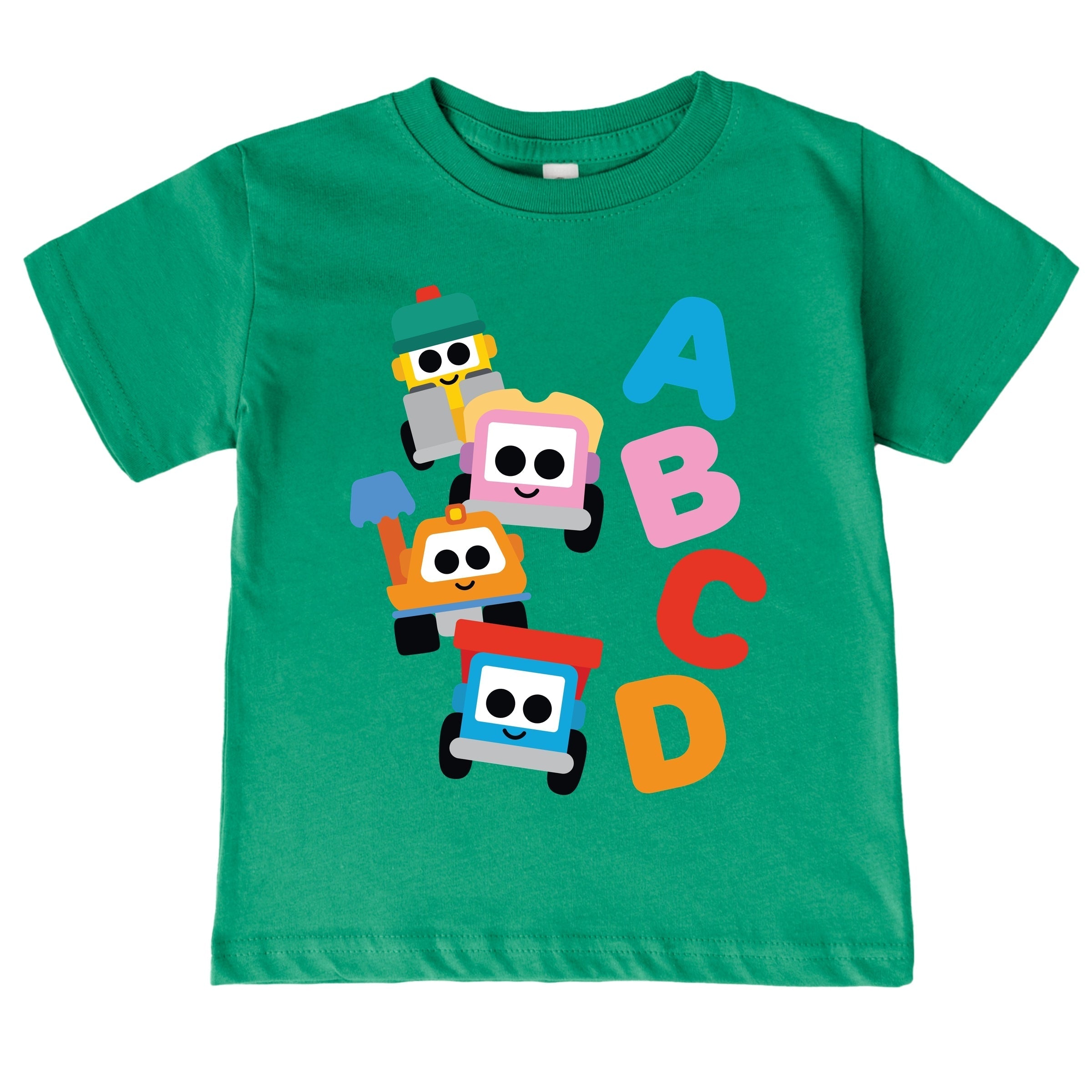 Leo the Truck Alphabet - Toddler Short Sleeve Graphic T-Shirt
