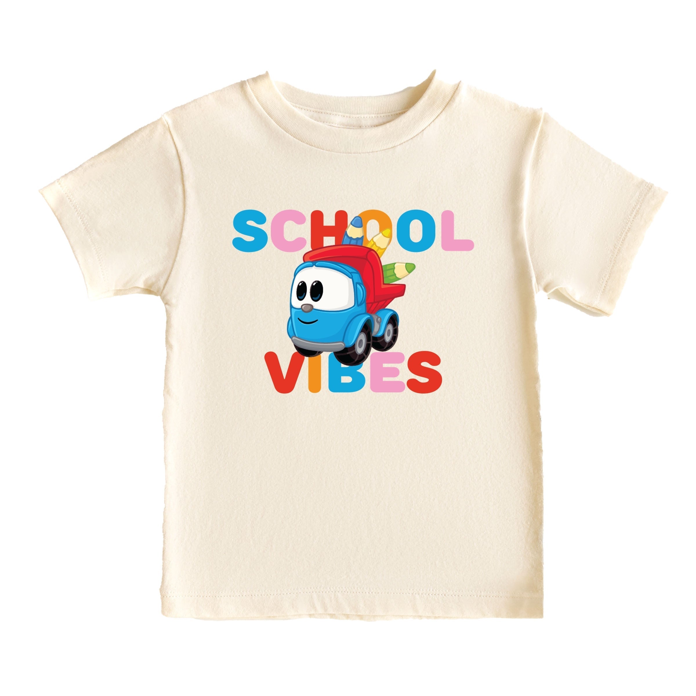 Leo the Truck School Vibes - Toddler Short Sleeve Graphic T-Shirt
