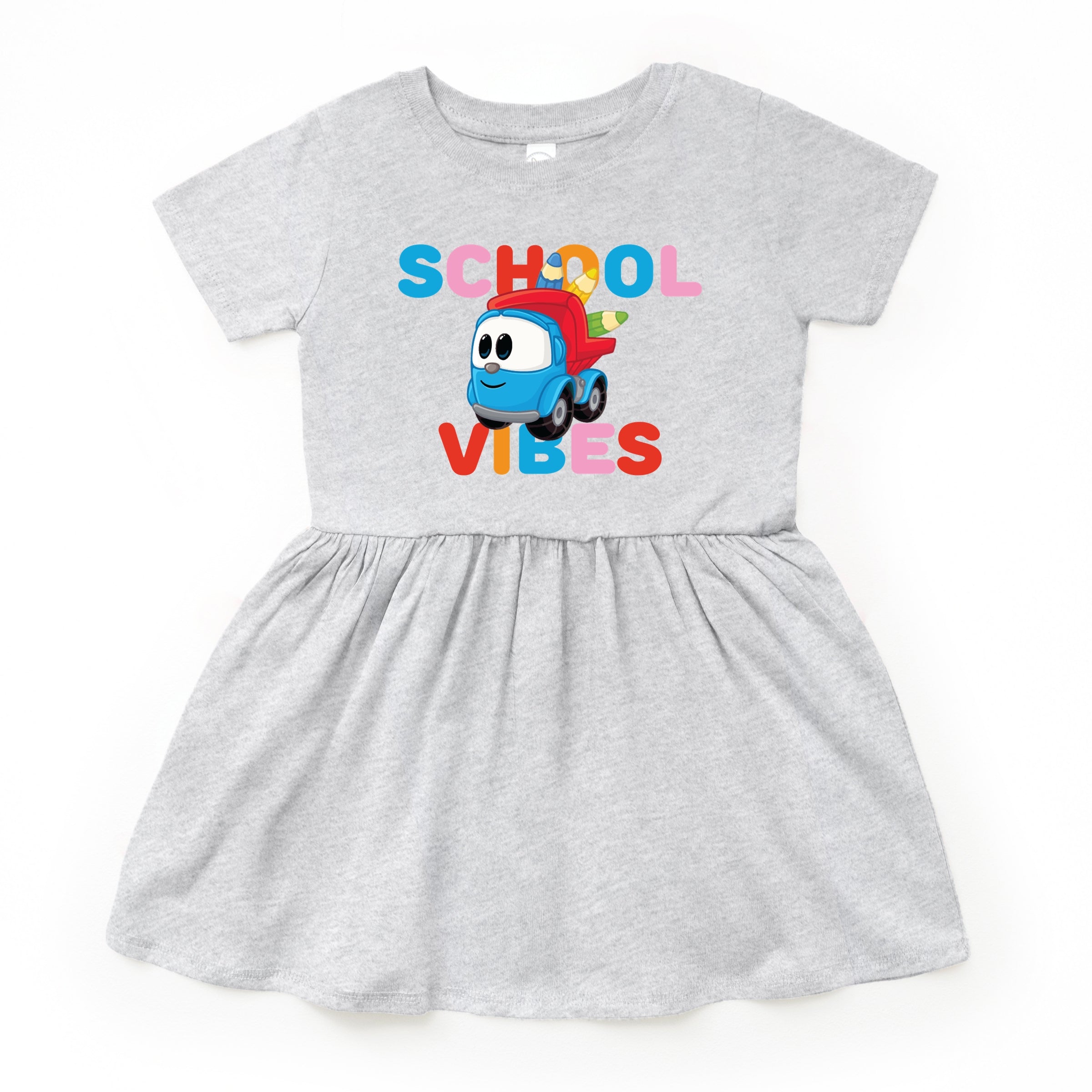 Leo the Truck School Vibes - Toddler Graphic Dress