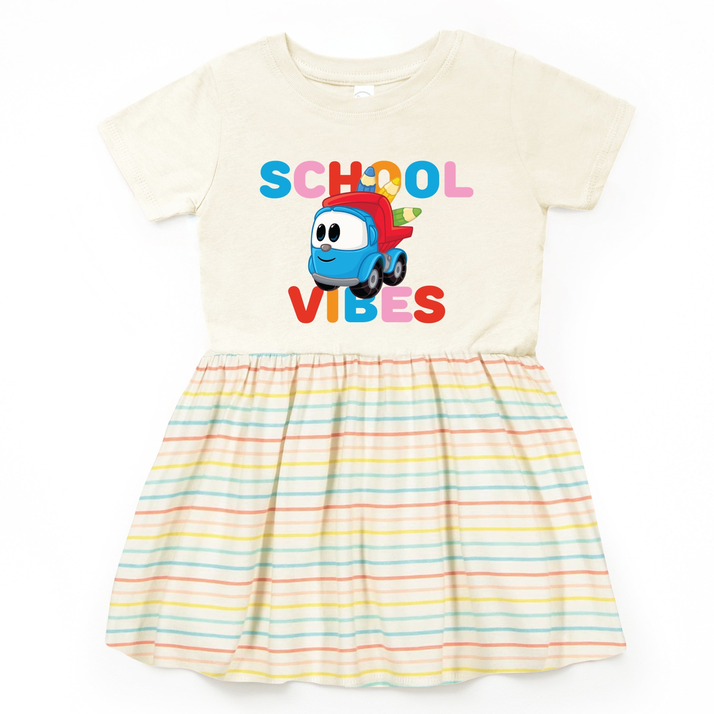 Leo the Truck School Vibes - Toddler Graphic Dress